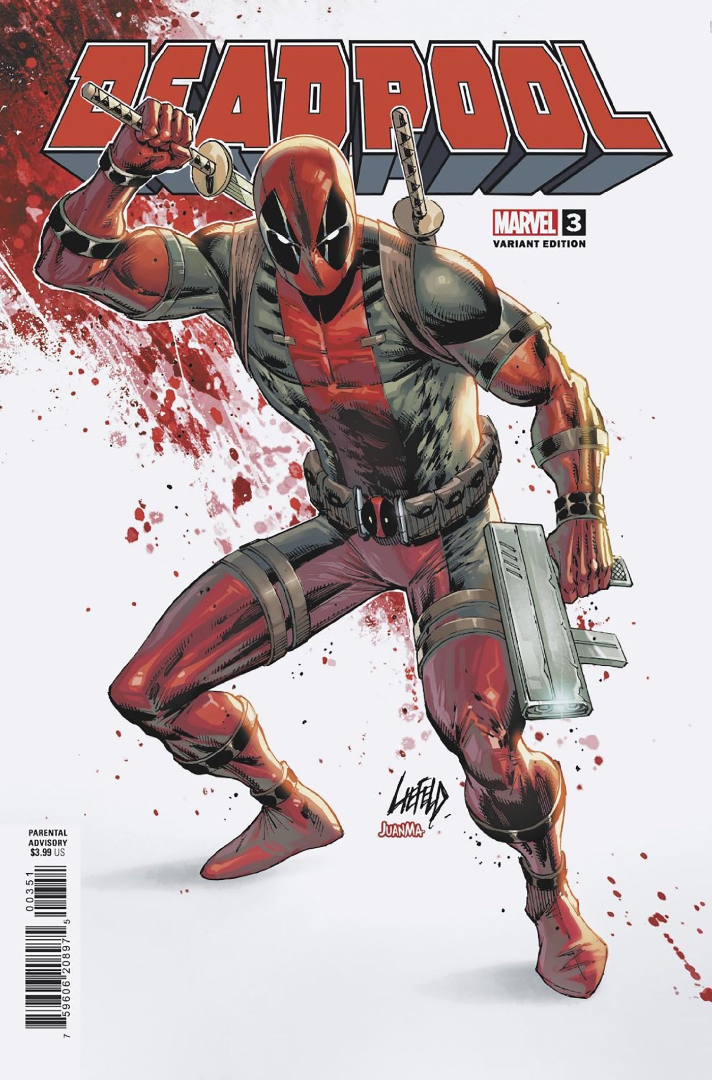DEADPOOL #3 ROB LIEFELD VARIANT - Release Date:  6/12/24