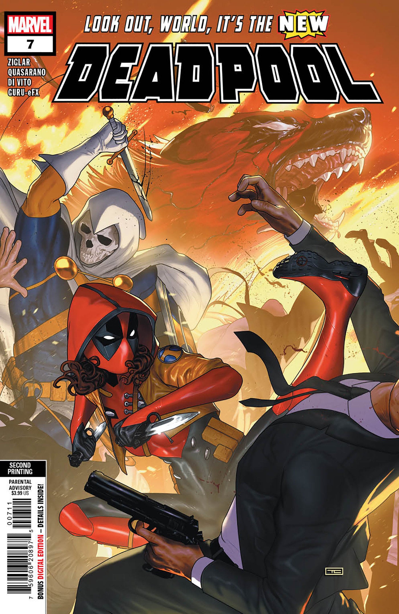 DEADPOOL #7 TAURIN CLARKE 2ND PRINTING VARIANT  - Release Date:  11/20/24