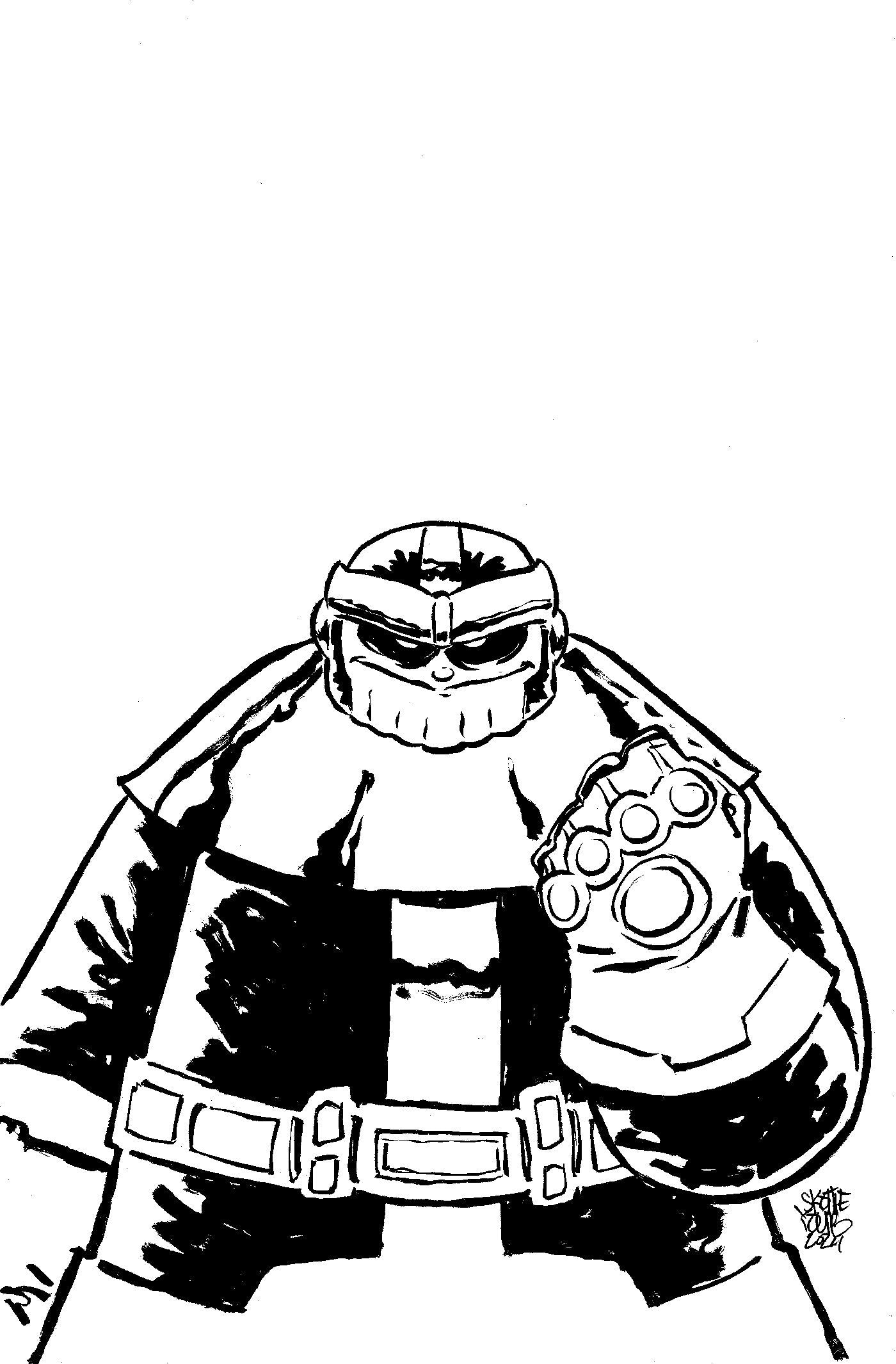 1:50 THANOS ANNUAL #1 SKOTTIE YOUNG'S BIG MARVEL VIRGIN BLACK AND WHITE VARIANT [IW] - Release Date:  6/26/24