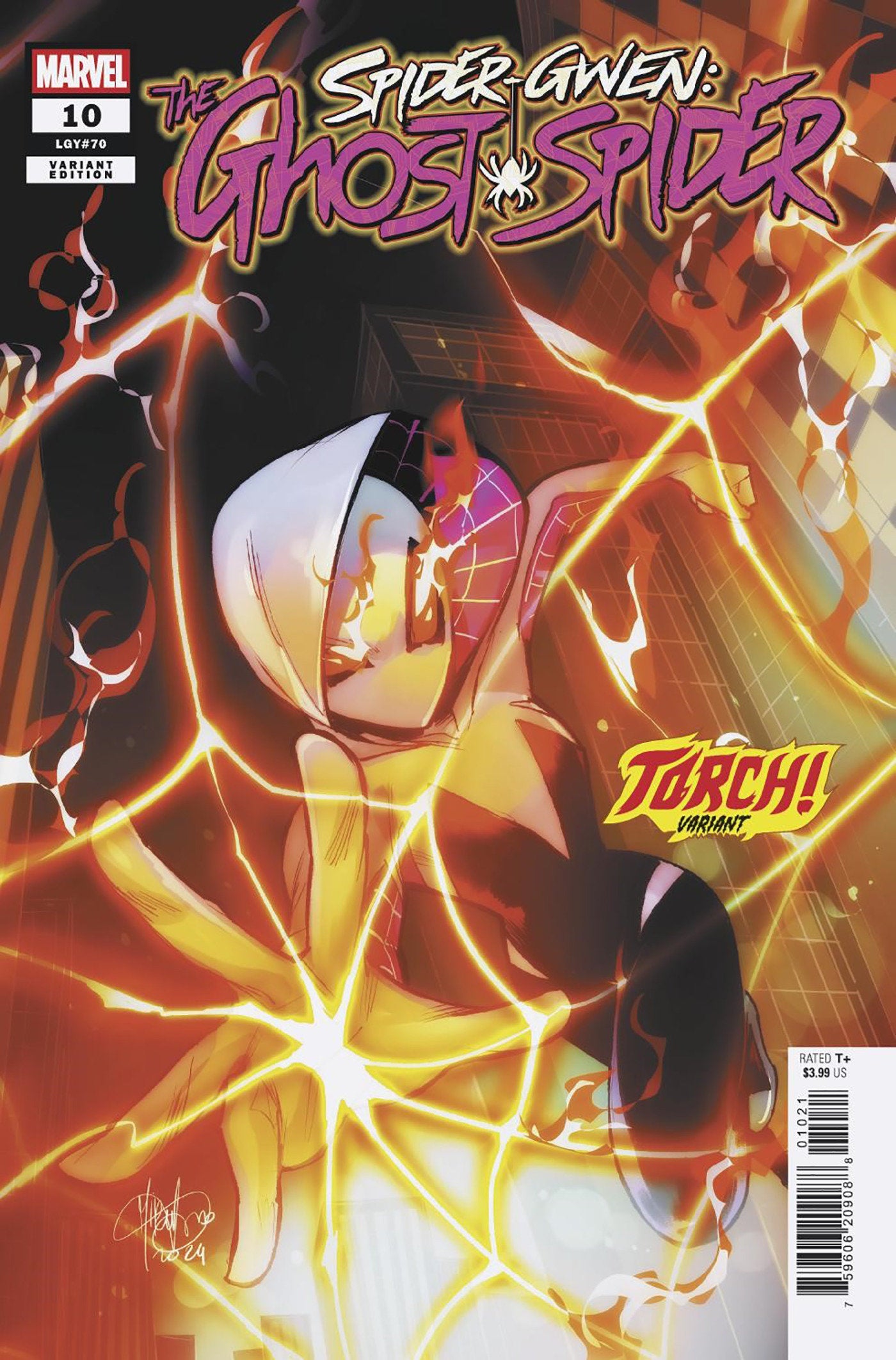 SPIDER-GWEN: THE GHOST-SPIDER #10 MIRKA ANDOLFO TORCH! VARIANT  - Release Date:  2/12/25