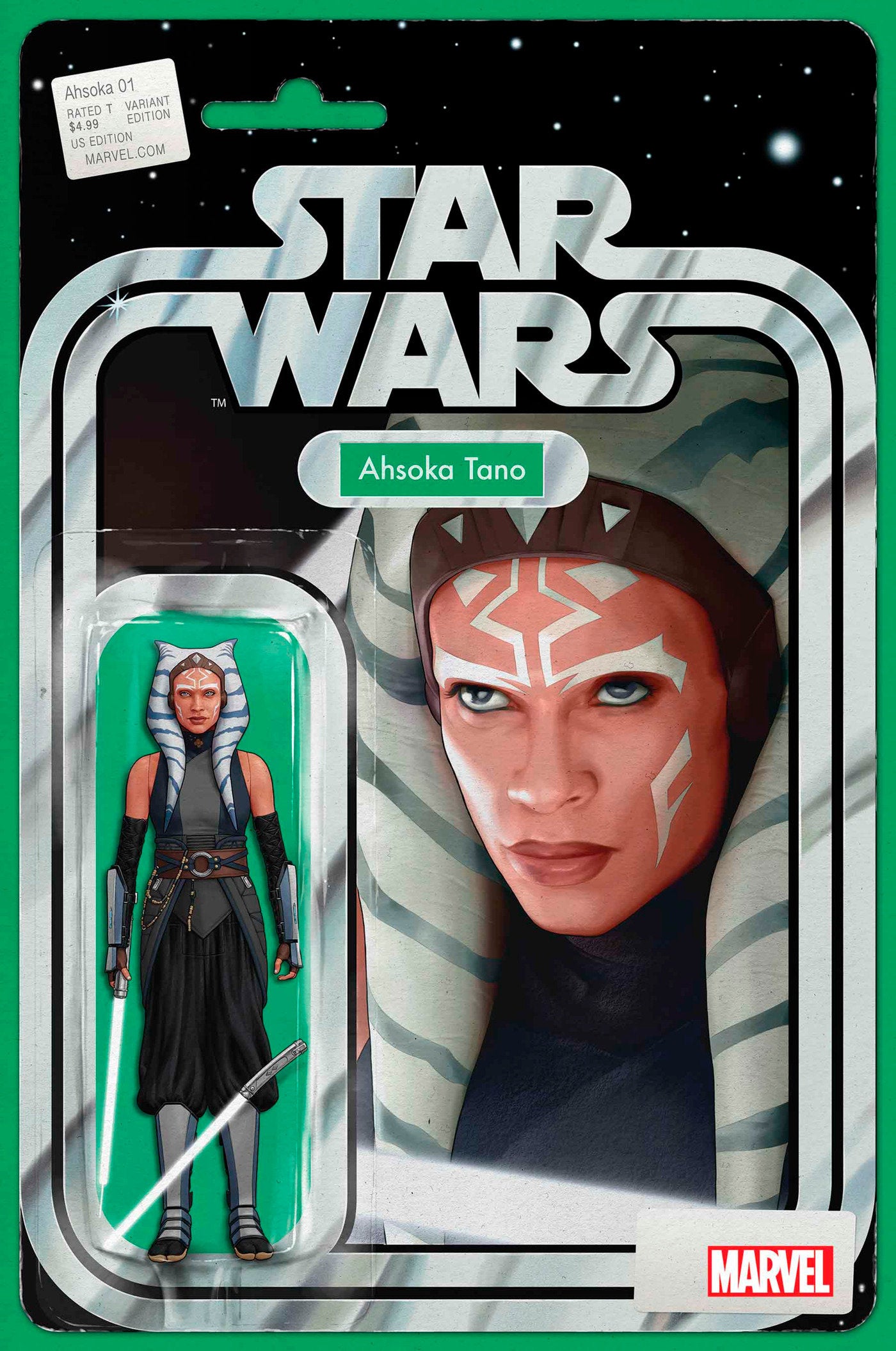 STAR WARS: AHSOKA #1 JOHN TYLER CHRISTOPHER ACTION FIGURE VARIANT - Release Date:  7/10/24