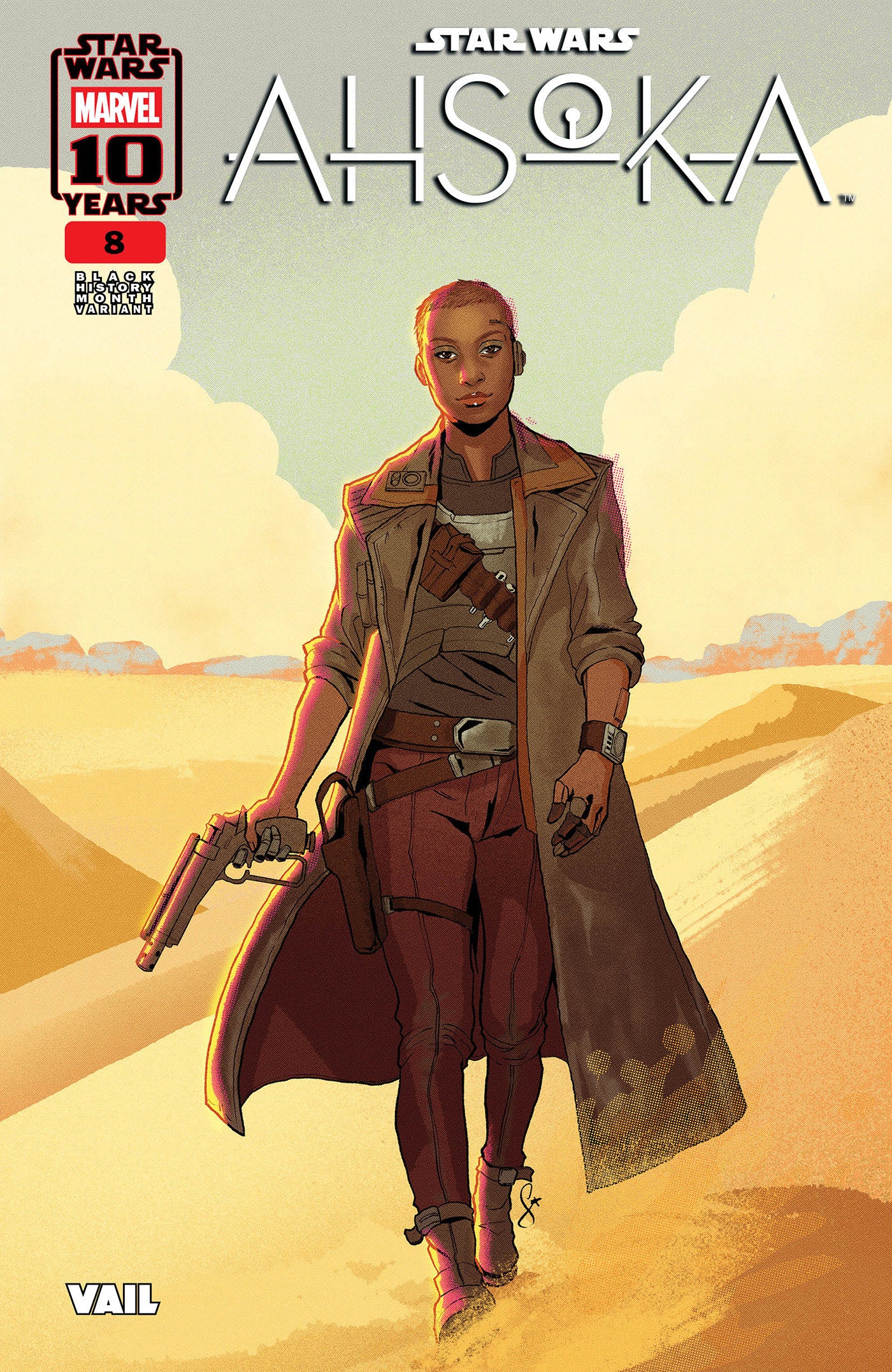 STAR WARS: AHSOKA #8 ERNANDA SOUZA BLACK HISTORY MONTH VARIANT  - Release Date:  2/19/25