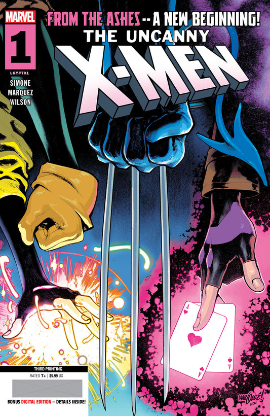 UNCANNY X-MEN #1 DAVID MARQUEZ 3RD PRINTING VARIANT  - Release Date:  2/5/25