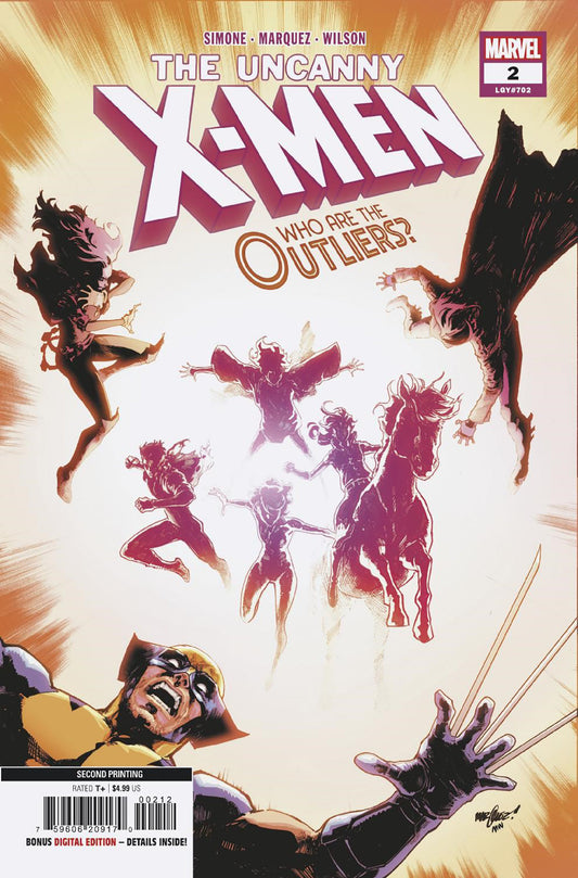 UNCANNY X-MEN #2 DAVID MARQUEZ 2ND PRINTING VARIANT  - Release Date:  10/16/2024