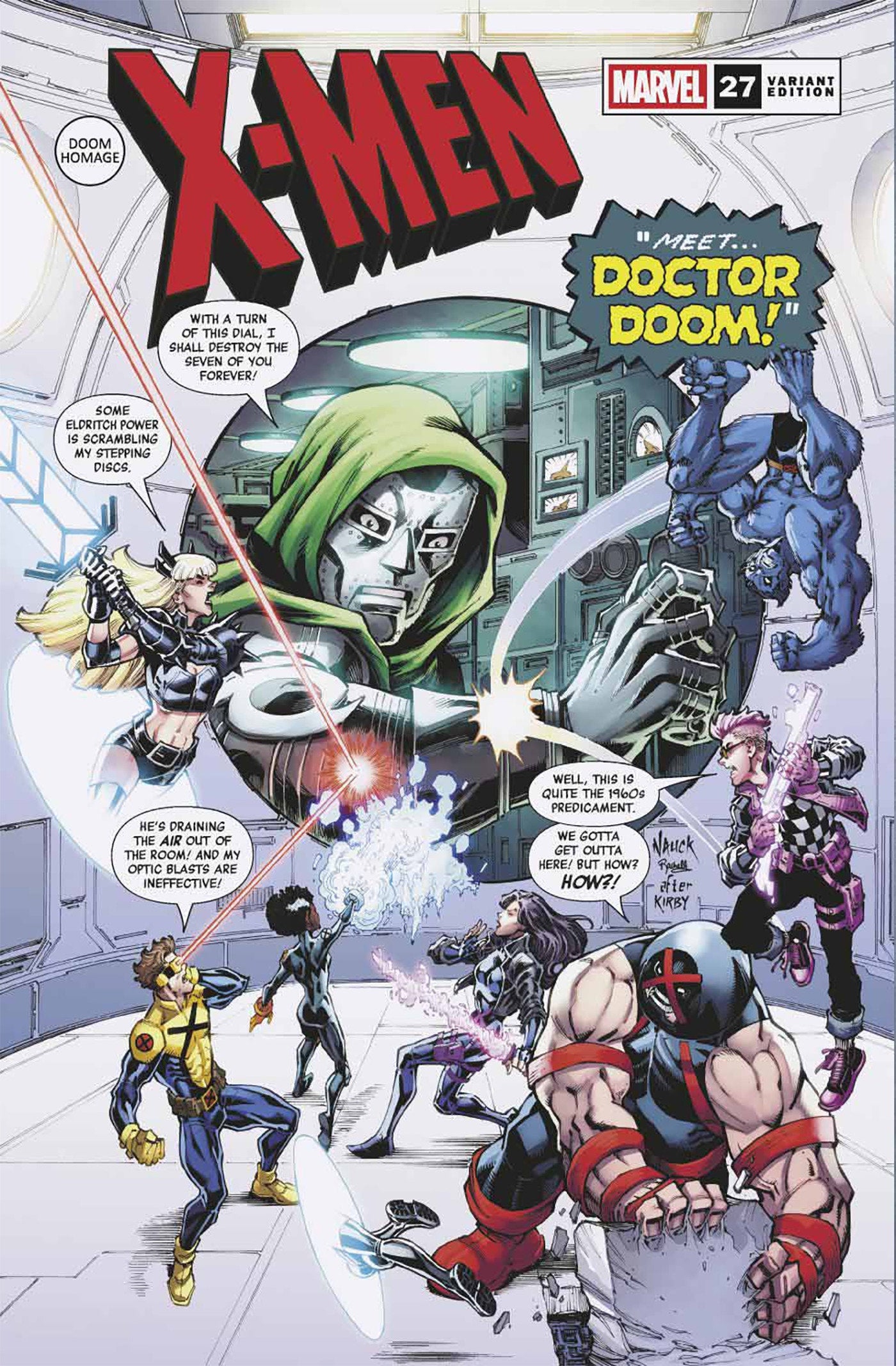 X-MEN #27 TODD NAUCK DOOM HOMAGE VARIANT ISBN: 75960620920002731 - FOC DATE: 2/16/26  - Release Date: 3/18/26