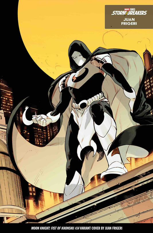 MOON KNIGHT: FIST OF KHONSHU #14 JUAN FRIGERI FROM THE CHAOS A COSTUME VARIANT ISBN: 75960620928601421 - Release Date: 11/5/25