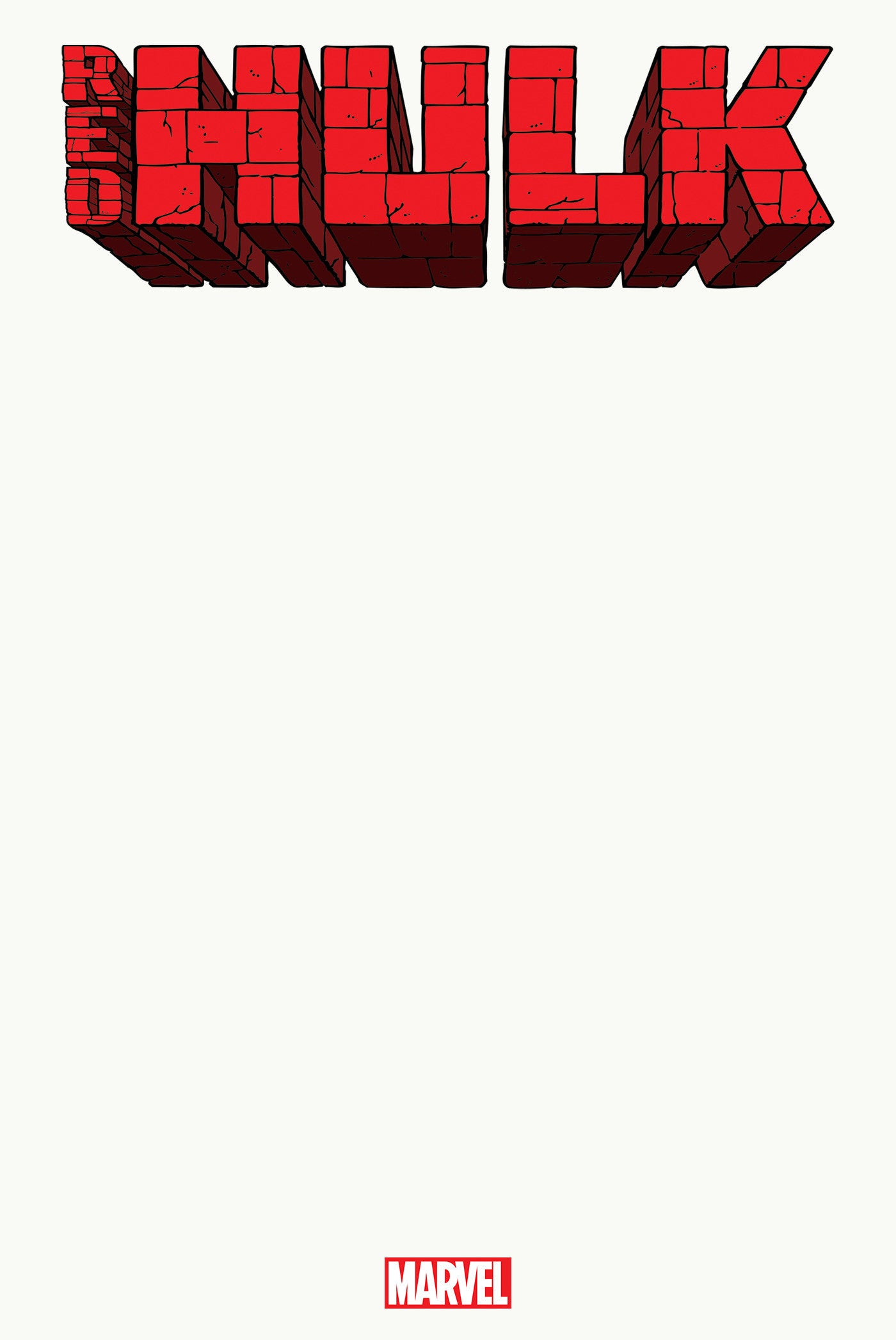 RED HULK #1 RED BLANK COVER VARIANT [DOOM]  - Release Date:  2/26/25