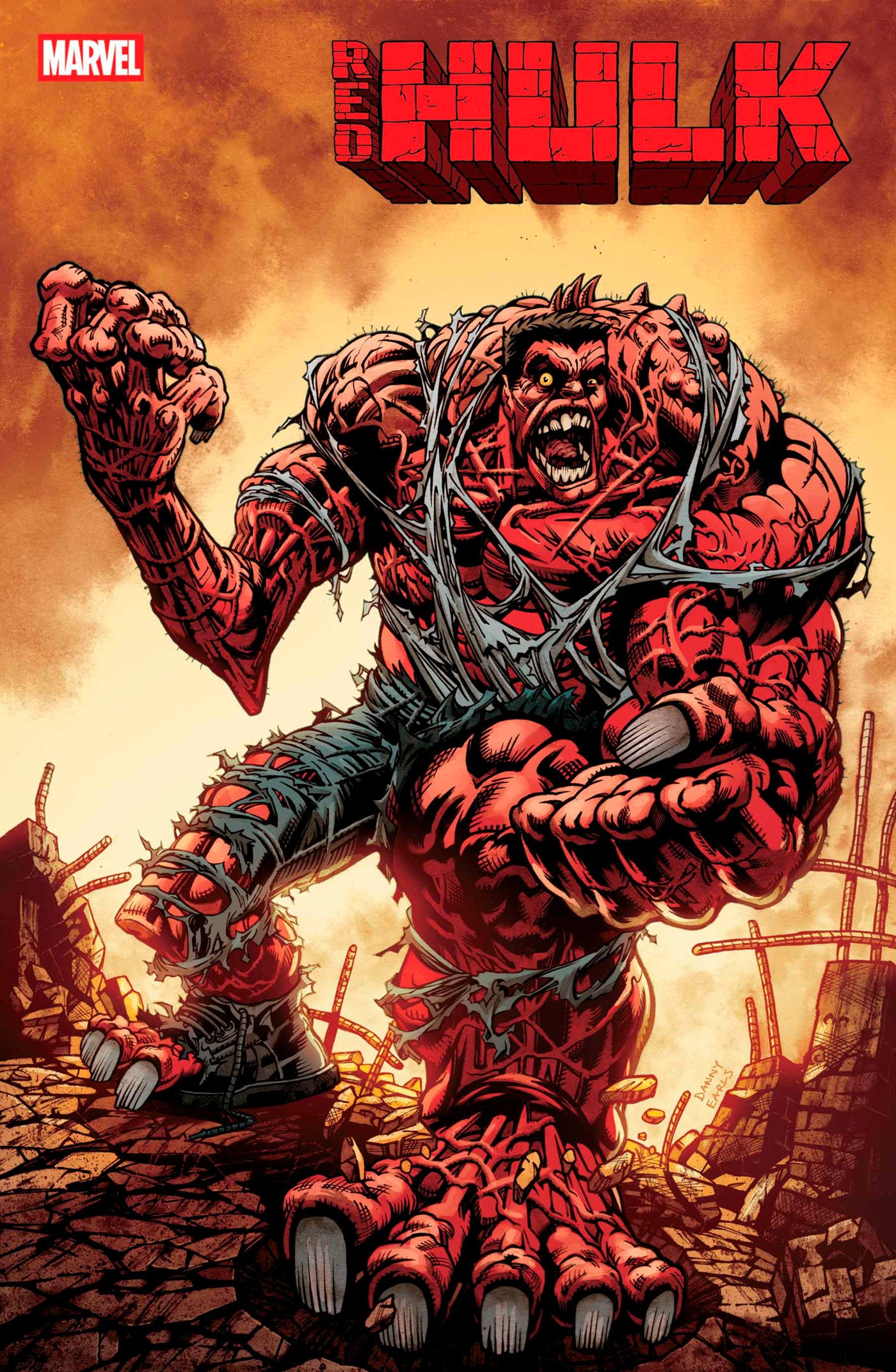 RED HULK #5 DANNY EARLS VARIANT [DOOM]  - Release Date:  6/4/25