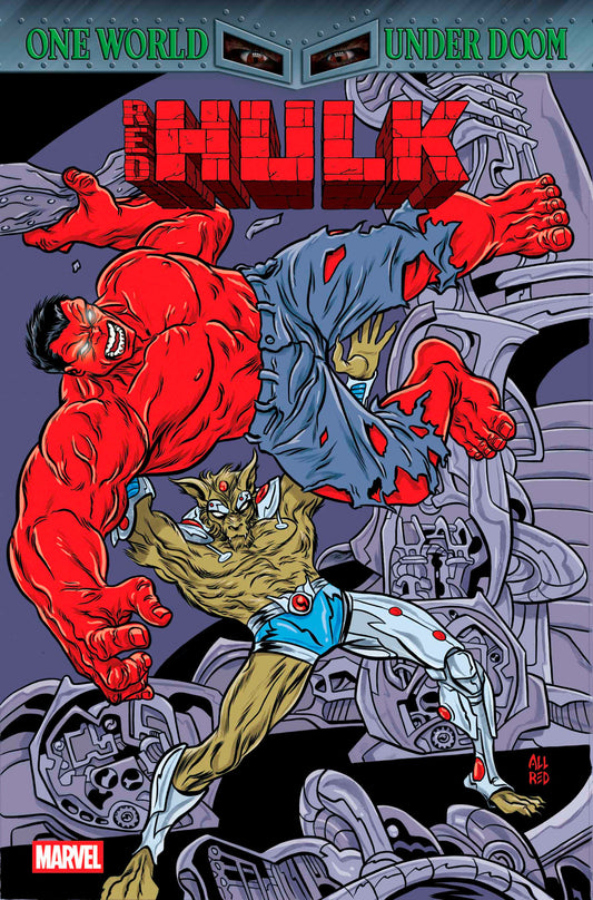 RED HULK #6 MIKE ALLRED RETROVISION VARIANT [DOOM]  - Release Date:  7/9/25