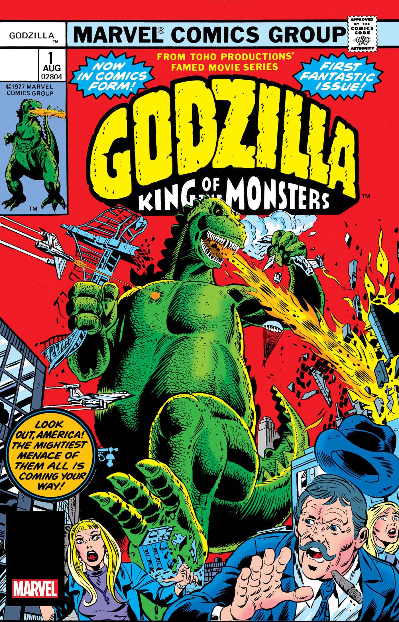 GODZILLA #1 FACSIMILE EDITION FOIL VARIANT - Release Date:  6/26/24
