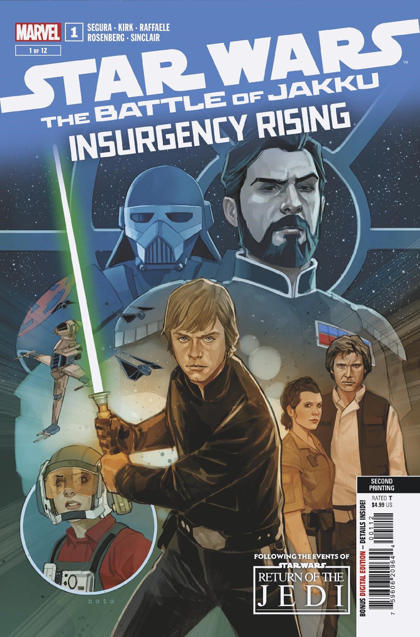 STAR WARS: BATTLE OF JAKKU - INSURGENCY RISING #1 PHIL NOTO 2ND PRINTING VARIANT  - Release Date:  11/20/24