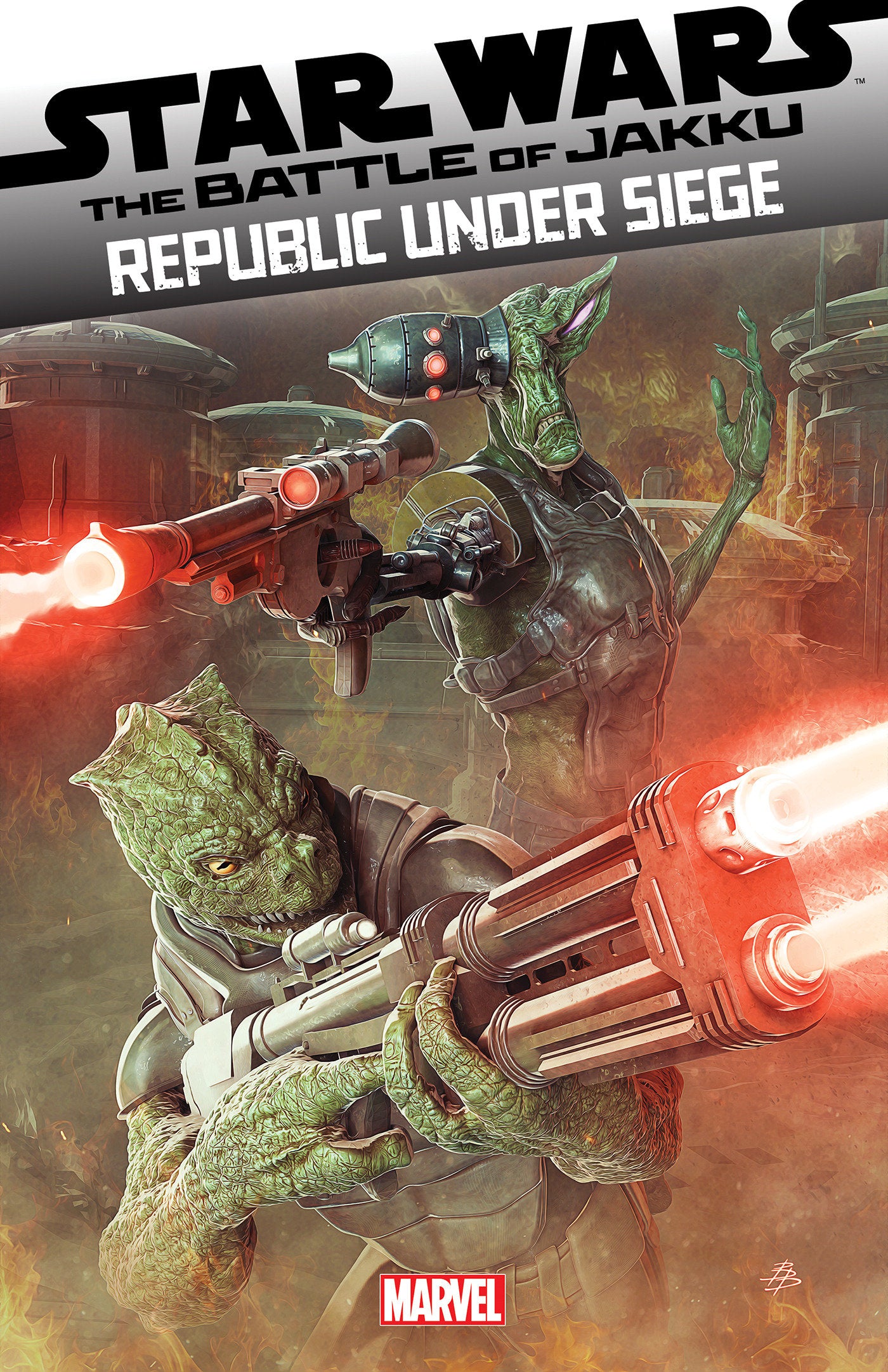 STAR WARS: BATTLE OF JAKKU - REPUBLIC UNDER SIEGE #2 BJORN BARENDS VARIANT  - Release Date:  11/27/24