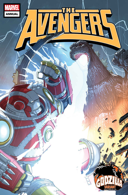 AVENGERS ANNUAL #1 PETE WOODS GODZILLA VARIANT [IW]  - Release Date:  9/25/24