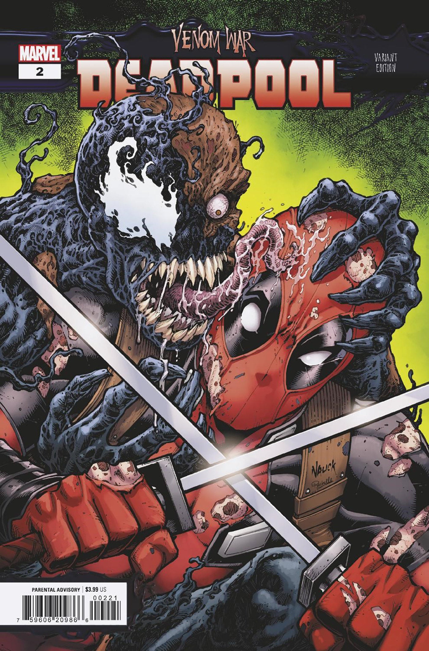 VENOM WAR: DEADPOOL #2 TODD NAUCK VARIANT [VW]  - Release Date:  10/16/2024