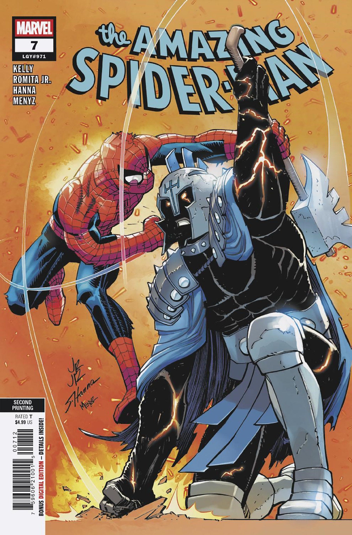 AMAZING SPIDER-MAN #7 JOHN ROMITA JR. 2ND PRINTING VARIANT - ISBN: 75960621001500712 - Release Date:  8/13/25