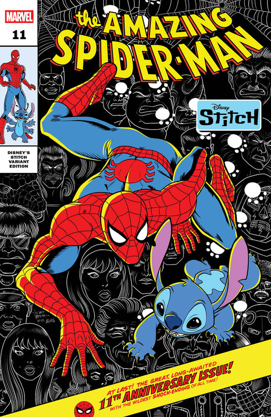 AMAZING SPIDER-MAN #11 LUCIANO VECCHIO DISNEY STITCH VARIANT - 9/3/25 - Release Date:  9/3/25
