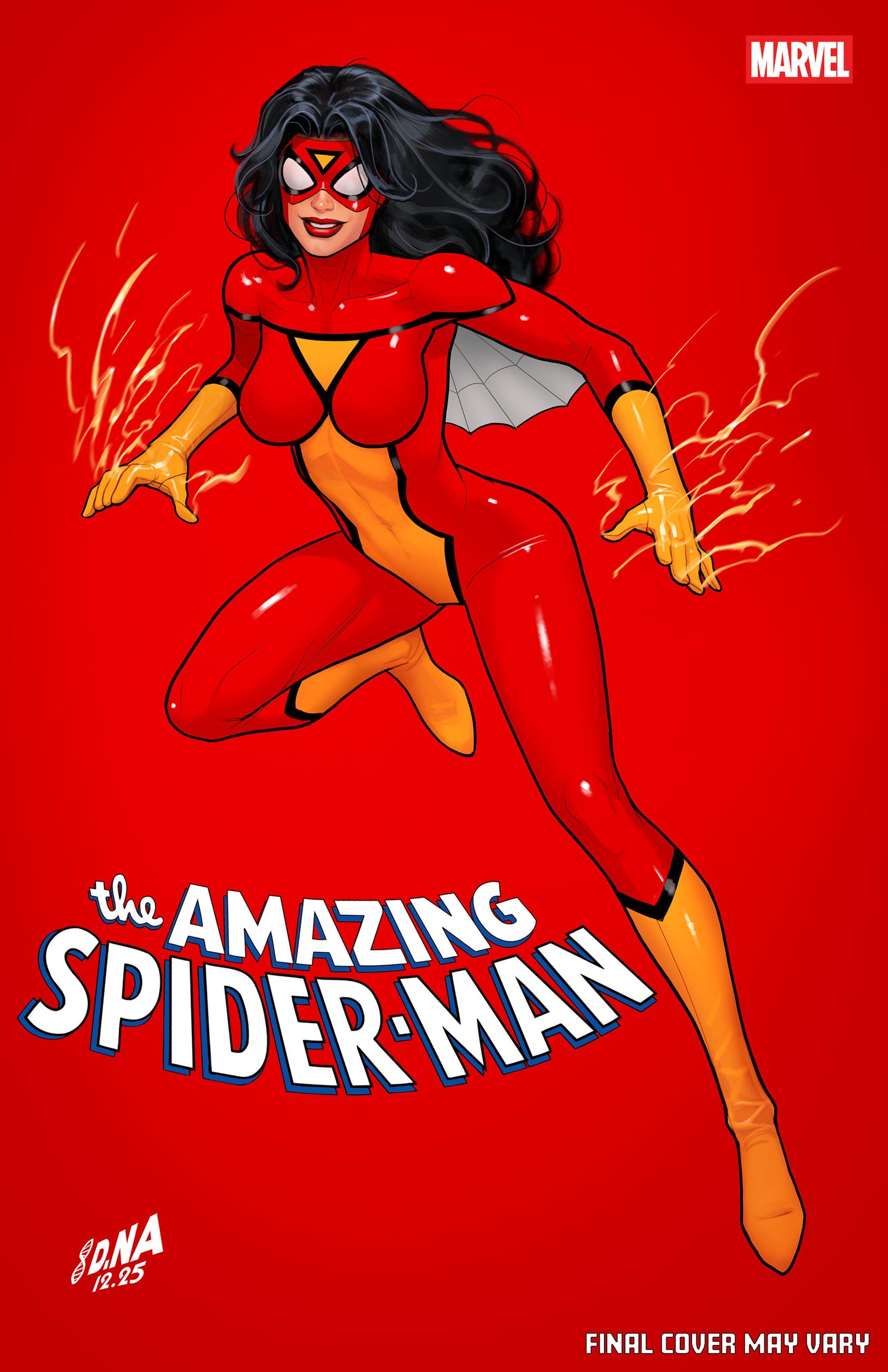 AMAZING SPIDER-MAN #22 DAVID NAKAYAMA COLOR BLOCK RED VARIANT ISBN: 75960621001502231 - Release Date: 2/18/26