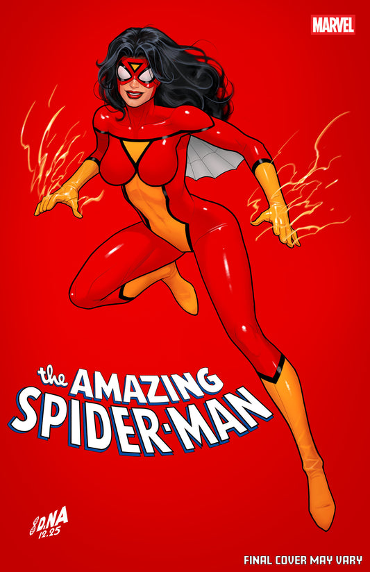 AMAZING SPIDER-MAN #22 DAVID NAKAYAMA COLOR BLOCK RED VARIANT ISBN: 75960621001502231 - Release Date: 2/18/26