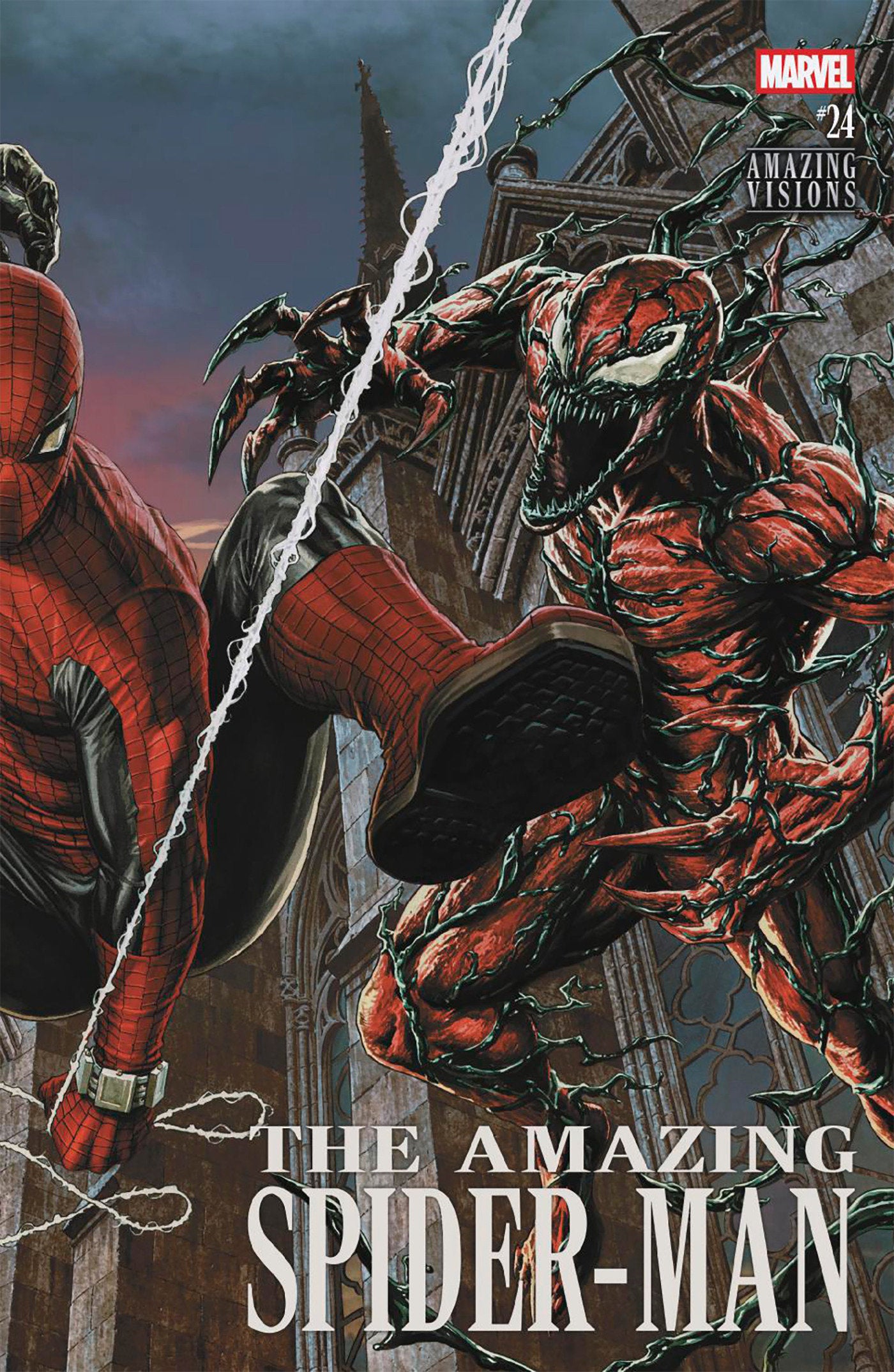 AMAZING SPIDER-MAN #24 LEE BERMEJO AMAZING VISIONS VARIANT [DS] ISBN: 75960621001502421 - FOC DATE: 2/16/26  - Release Date: 3/18/26