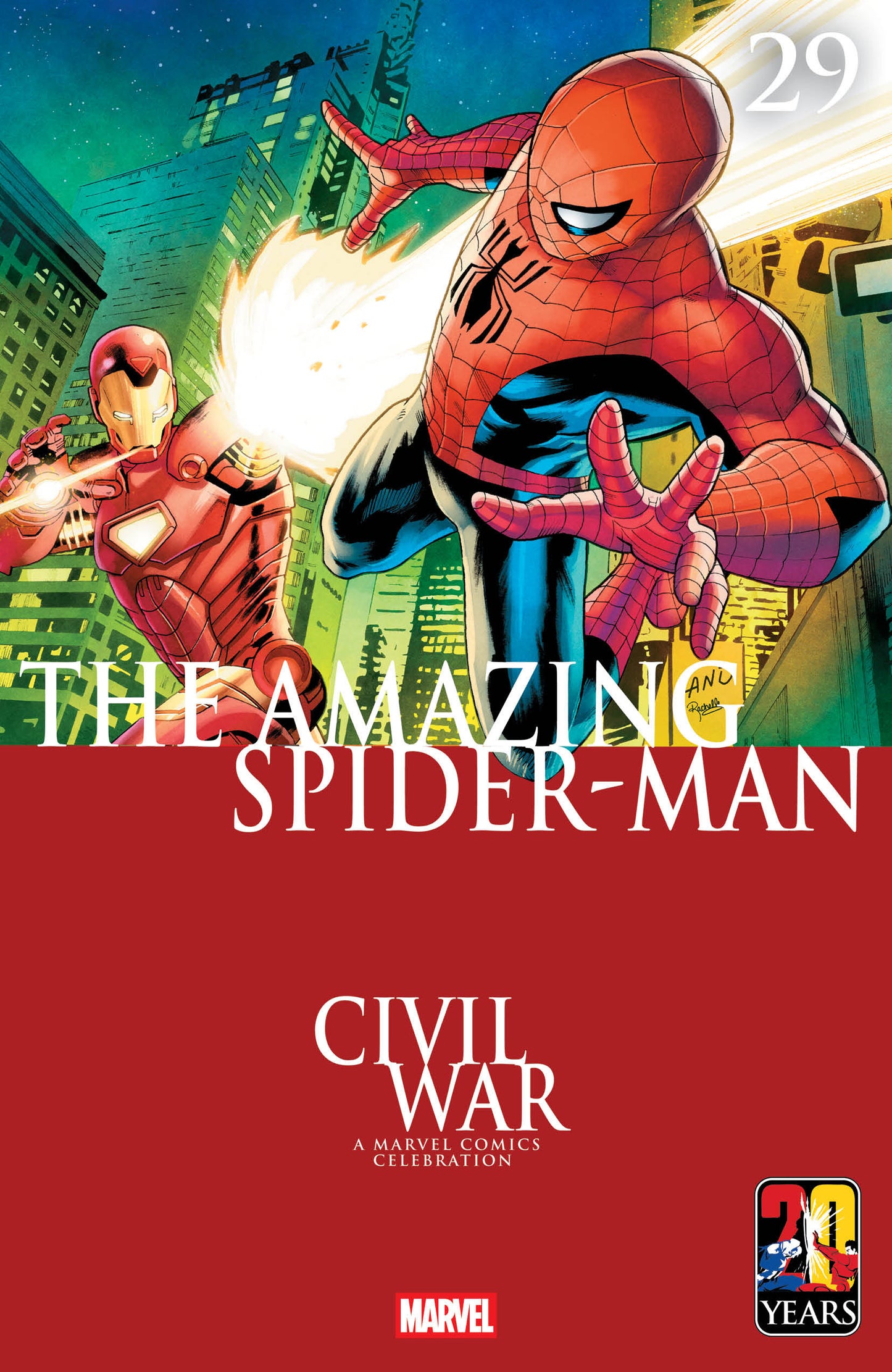 AMAZING SPIDER-MAN #29 GREG LAND CIVIL WAR CELEBRATION VARIANT ISBN: 75960621001502931 - FOC DATE: 4/19/26  - Release Date: 5/20/26