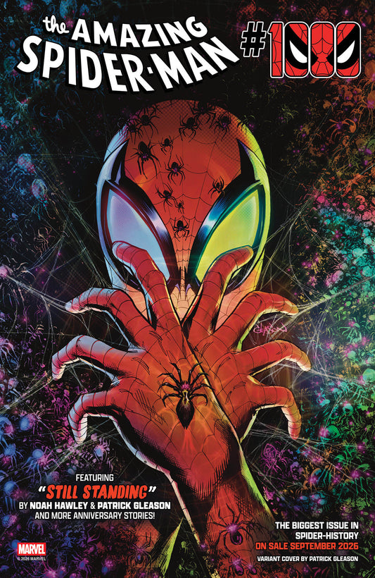 AMAZING SPIDER-MAN #1000 PATRICK GLEASON WEB-HEAD VARIANT ISBN: 75960621001503627 - FOC DATE: 7/12/26  - Release Date: 9/16/26