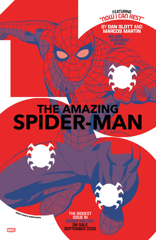 AMAZING SPIDER-MAN #1000 MARCOS MARTIN VARIANT ISBN: 75960621001503636 - FOC DATE: 7/12/26  - Release Date: 9/16/26