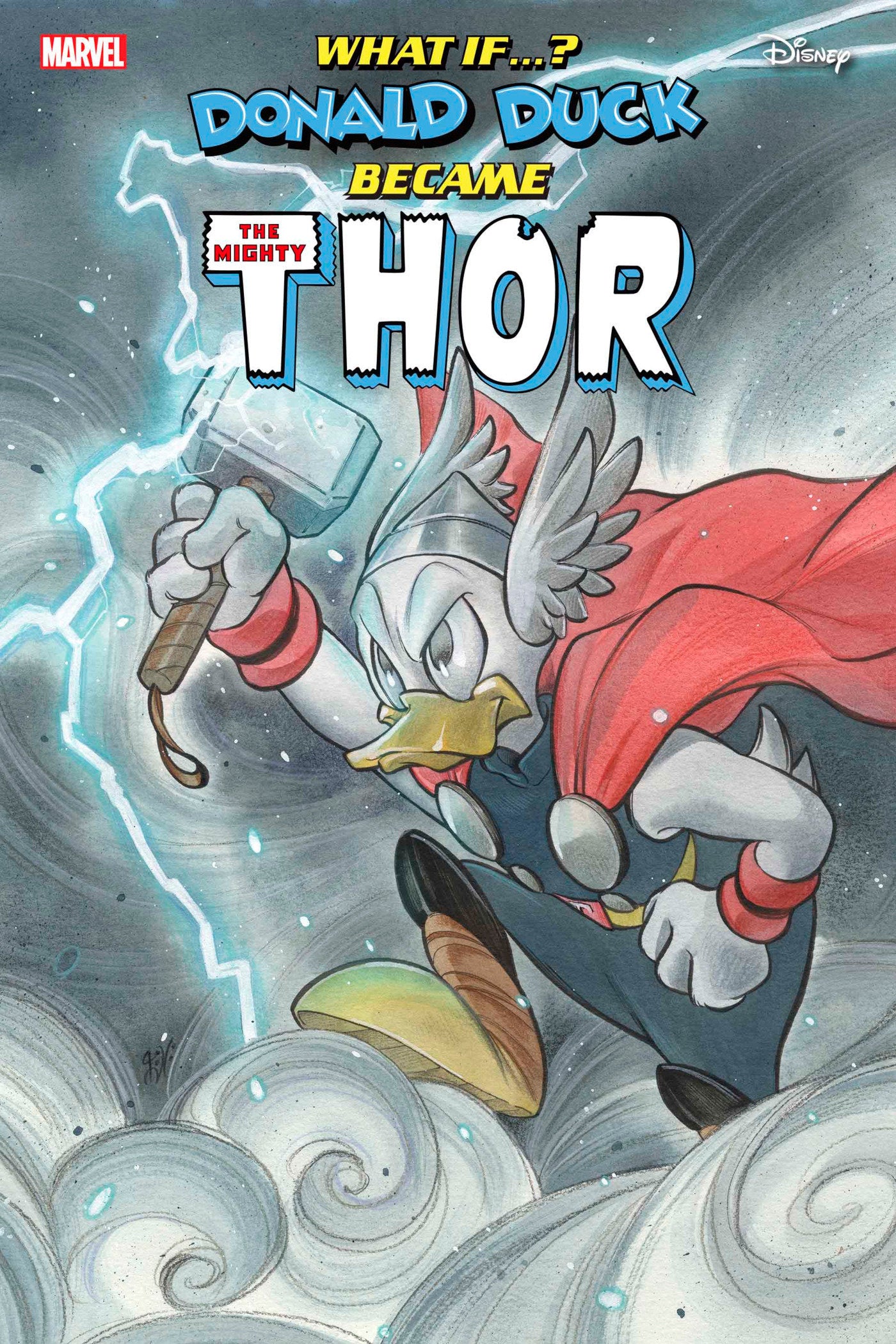 MARVEL & DISNEY: WHAT IF...? DONALD DUCK BECAME THOR #1 PEACH MOMOKO VARIANT  - Release Date:  9/4/24