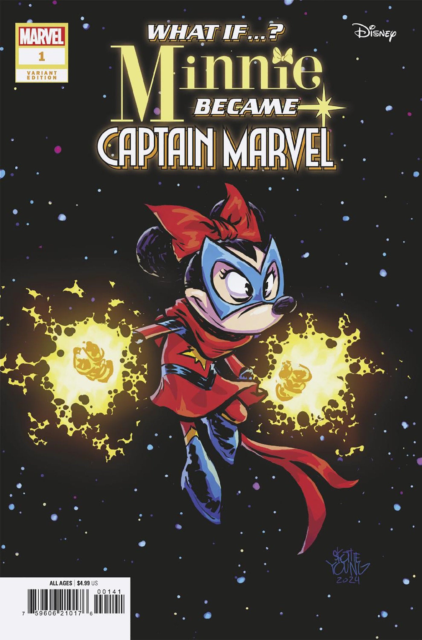 MARVEL & DISNEY: WHAT IF...? MINNIE BECAME CAPTAIN MARVEL #1 SKOTTIE YOUNG VARIA NT  - Release Date:  11/20/24