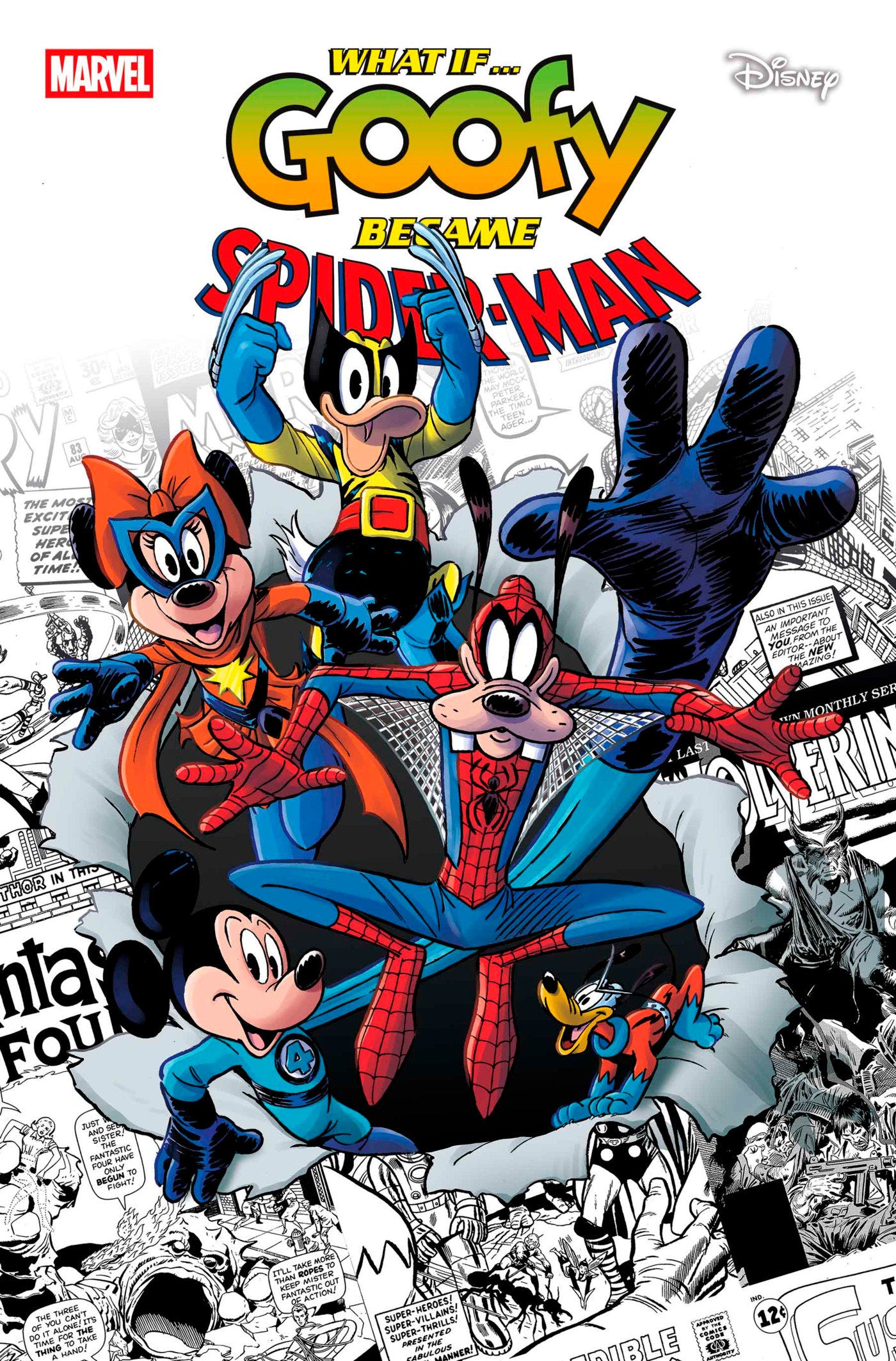 MARVEL & DISNEY: WHAT IF...? GOOFY BECAME SPIDER-MAN #1 ANDREA FRECCERO VARIANT - ISBN: 75960621026800151 - Release Date:  7/30/25