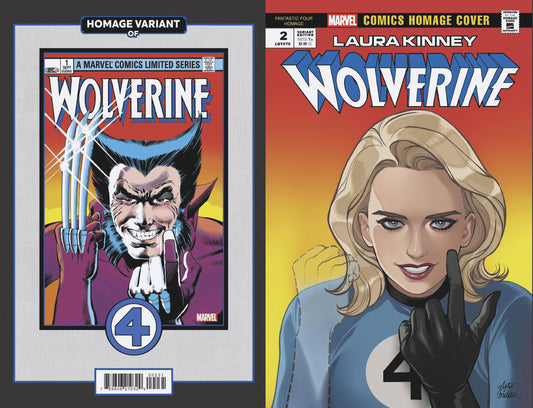 LAURA KINNEY: WOLVERINE #2 ROMY JONES FANTASTIC FOUR HOMAGE VARIANT  - Release Date:  1/15/25