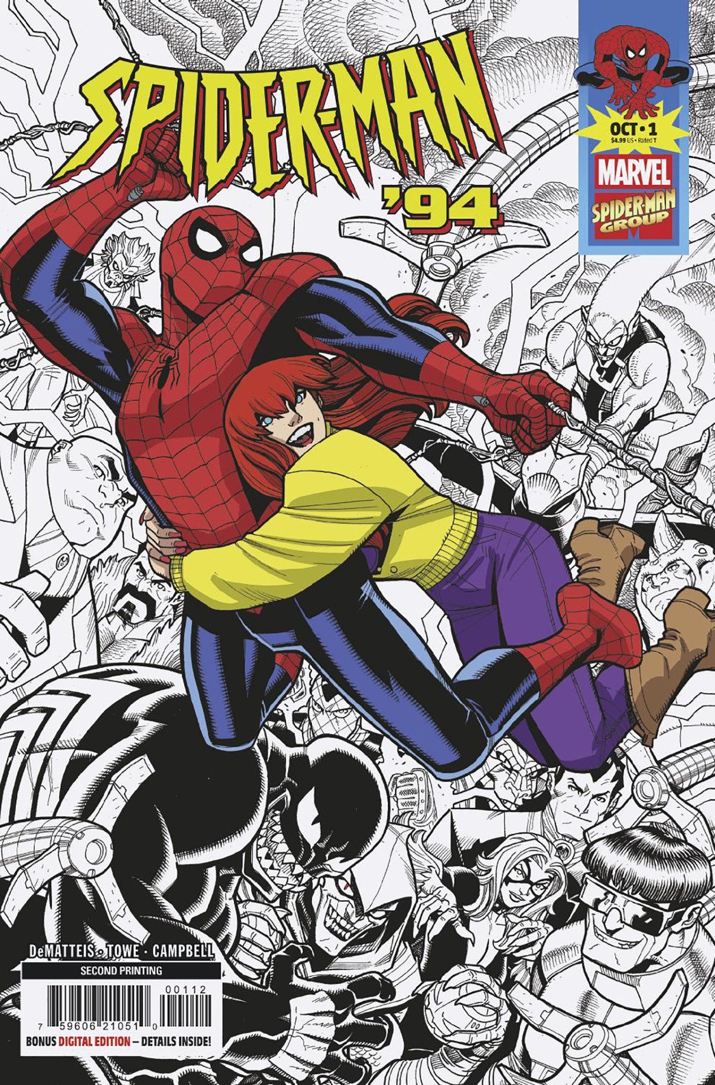 SPIDER-MAN '94 #1 NICK BRADSHAW 2ND PRINTING VARIANT ISBN: 75960621051000112 - Release Date: 10/8/25