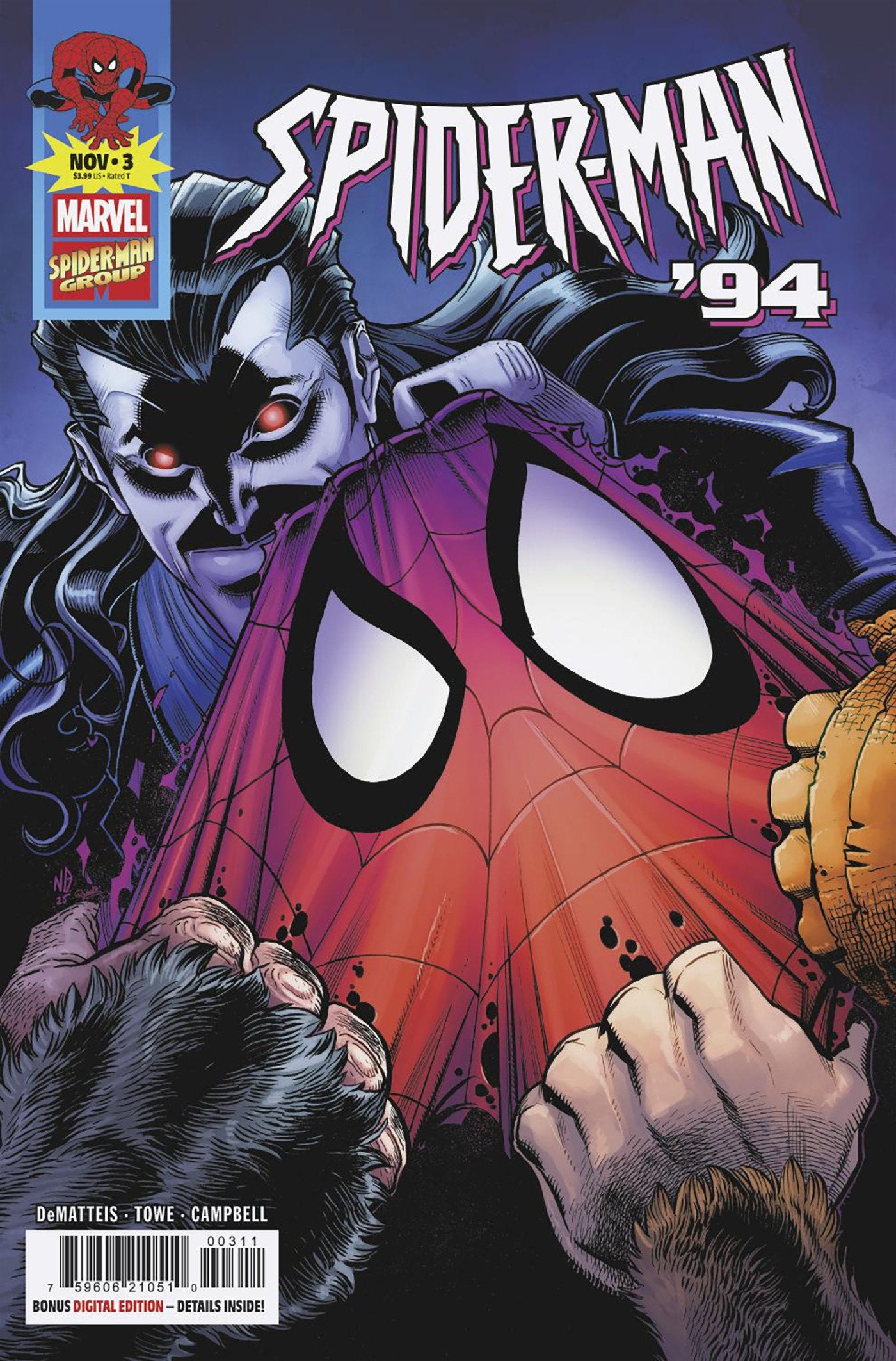 SPIDER-MAN '94 #3 ISBN: 75960621051000311 - Release Date: 11/12/25