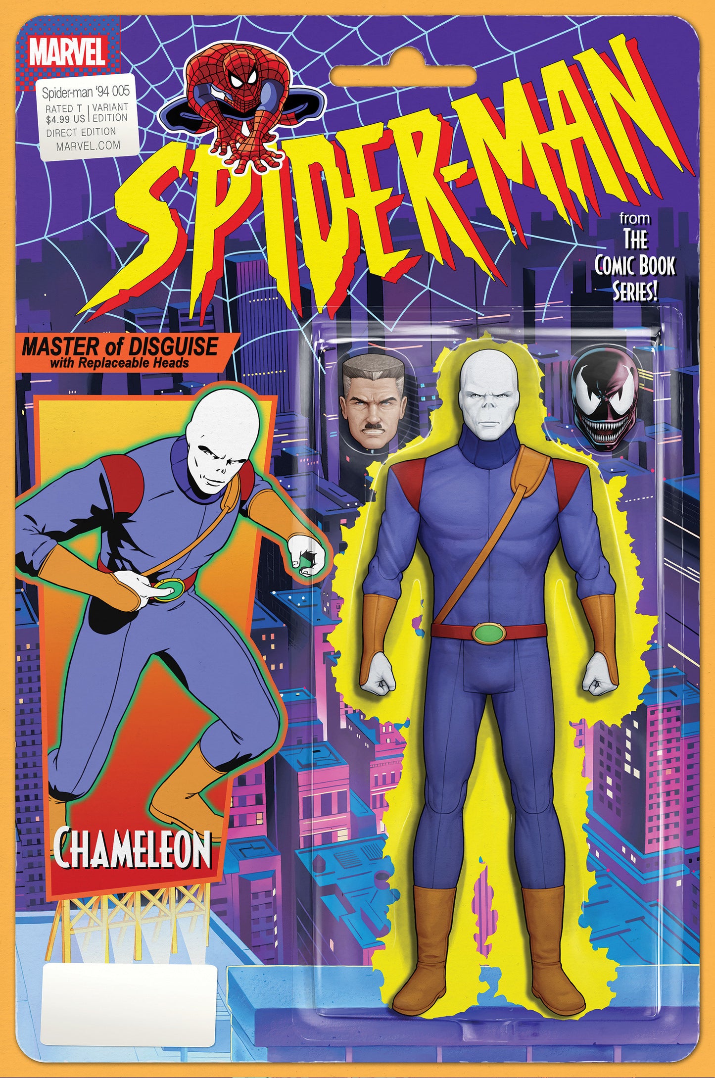 SPIDER-MAN '94 #5 JOHN TYLER CHRISTOPHER ACTION FIGURE VARIANT ISBN: 75960621051000521 - Release Date: 1/21/26