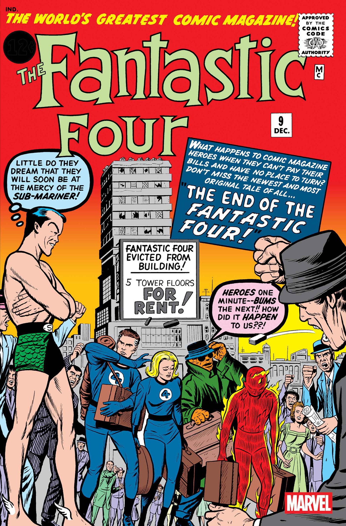 FANTASTIC FOUR #9 FACSIMILE EDITION - ISBN: 75960621074900911 - Release Date:  9/10/25