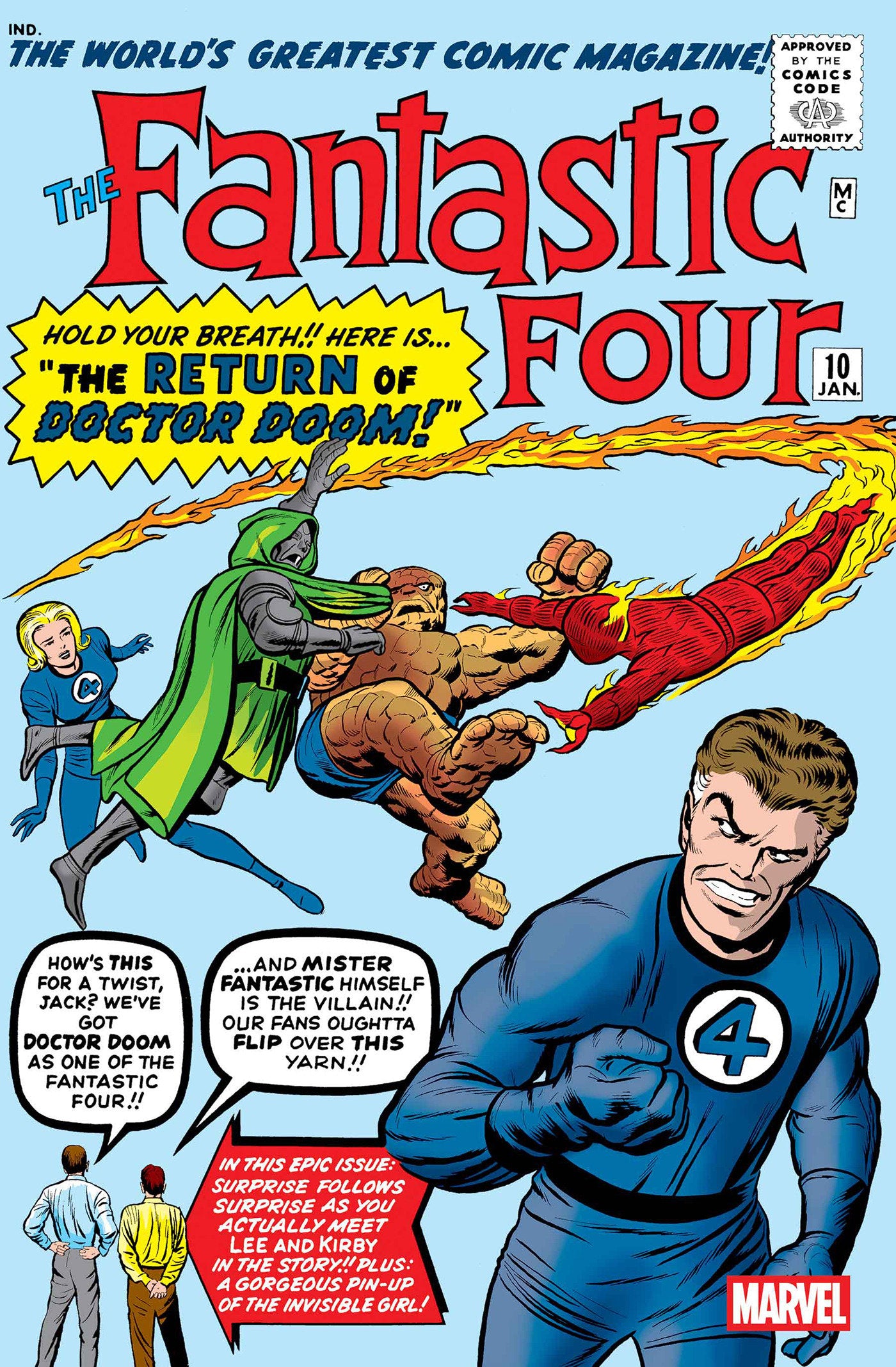 FANTASTIC FOUR #10 FACSIMILE EDITION - 10/8/25 - Release Date:  10/8/25
