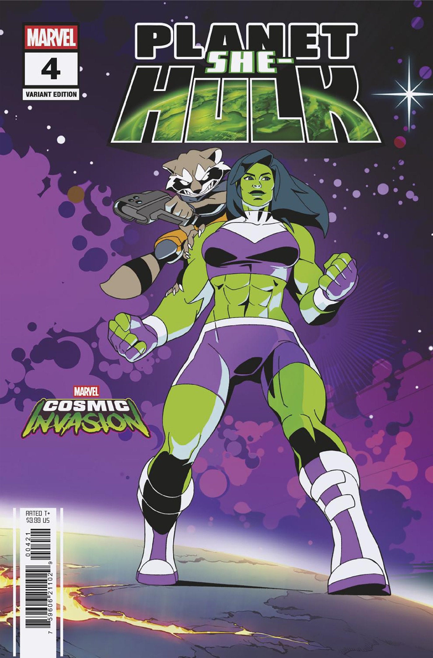 PLANET SHE-HULK #4 MARVEL COSMIC INVASION VARIANT ISBN: 75960621102900421 - Release Date: 2/11/26