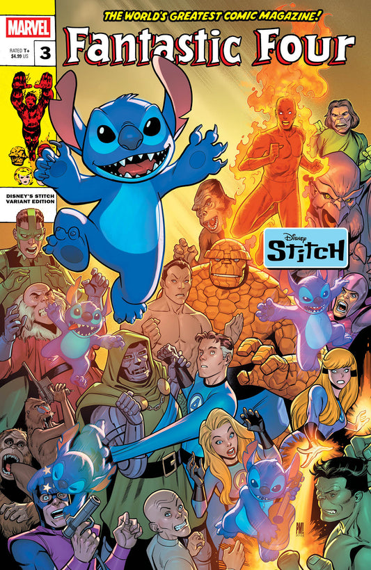 FANTASTIC FOUR #3 PACO MEDINA DISNEY STITCH VARIANT - 9/17/25 - Release Date:  9/17/25