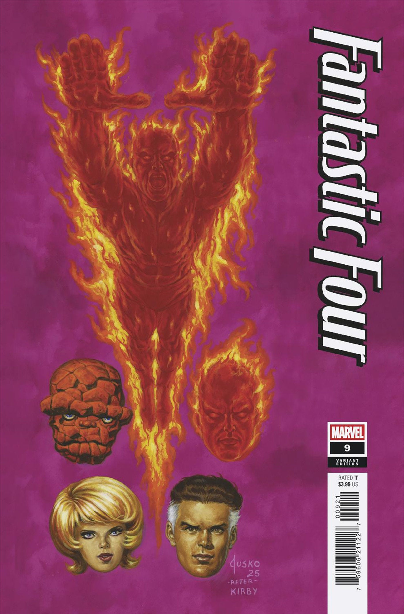 FANTASTIC FOUR #9 JOE JUSKO VARIANT ISBN: 75960621122700921 - FOC DATE: 2/23/26  - Release Date: 3/25/26