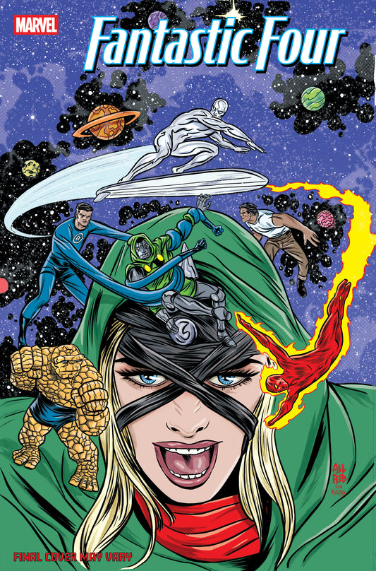 FANTASTIC FOUR #9 MIKE ALLRED DOOM HOMAGE VARIANT ISBN: 75960621122700931 - FOC DATE: 2/23/26  - Release Date: 3/25/26