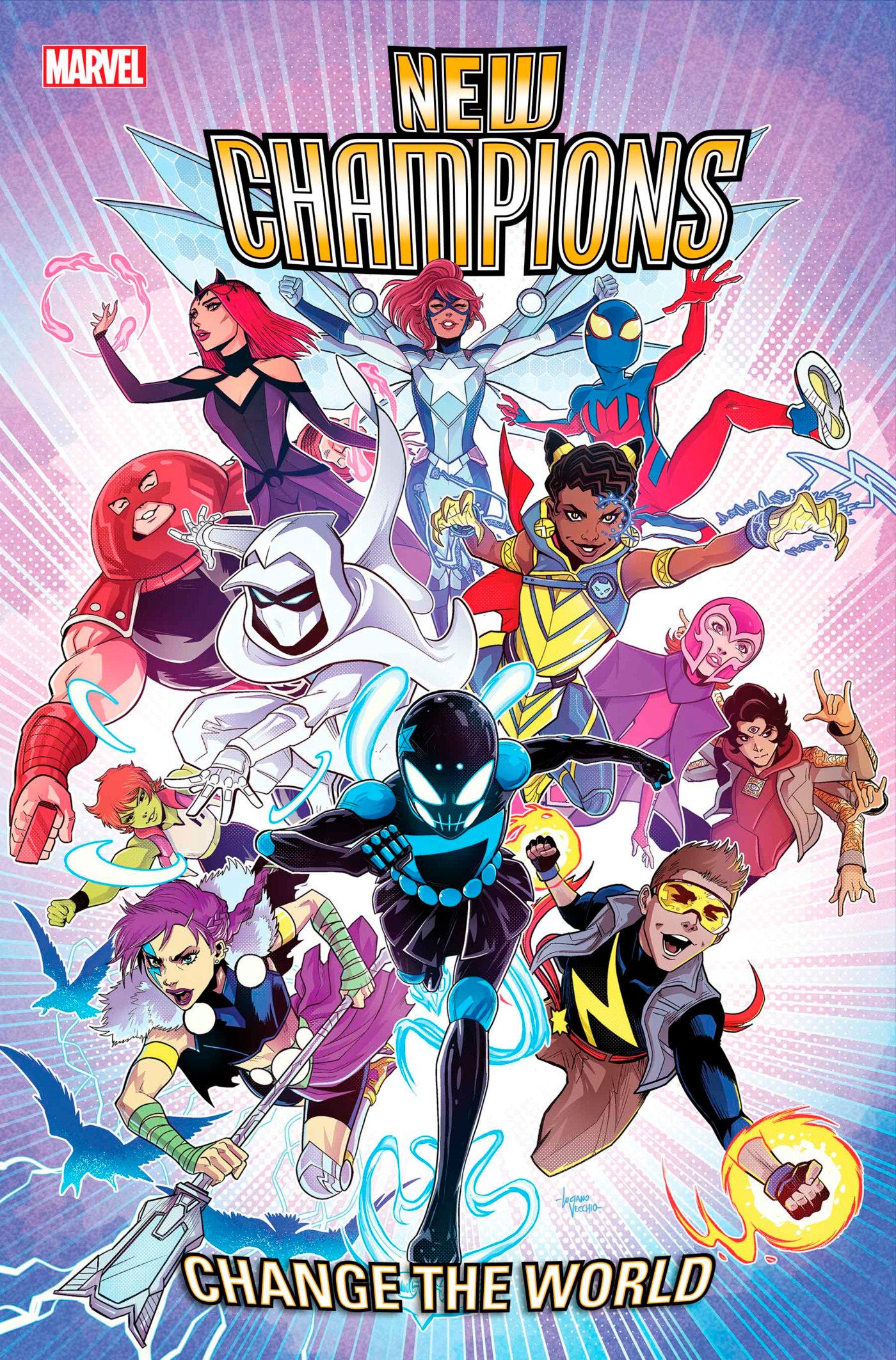 NEW CHAMPIONS #1 LUCIANO VECCHIO PROMO VARIANT  - Release Date:  1/8/25
