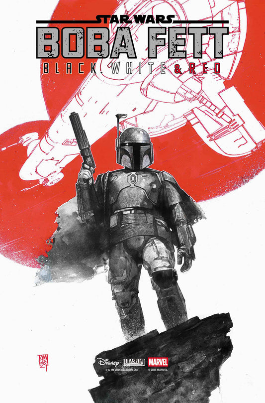 STAR WARS: BOBA FETT - BLACK, WHITE & RED #1 - 9/17/25 - Release Date:  9/17/25