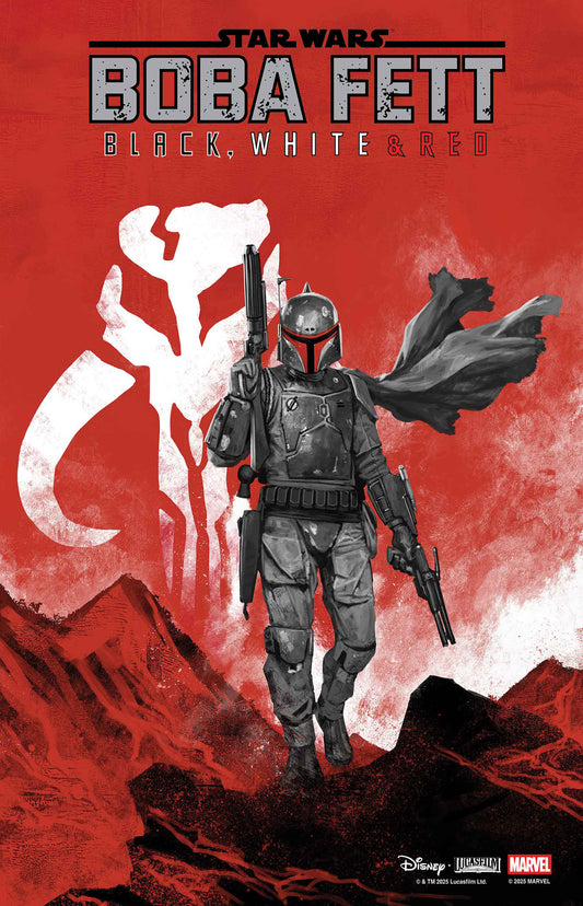 STAR WARS: BOBA FETT - BLACK, WHITE & RED #2 SKAN VARIANT ISBN: 75960621132600221 - Release Date: 10/29/25