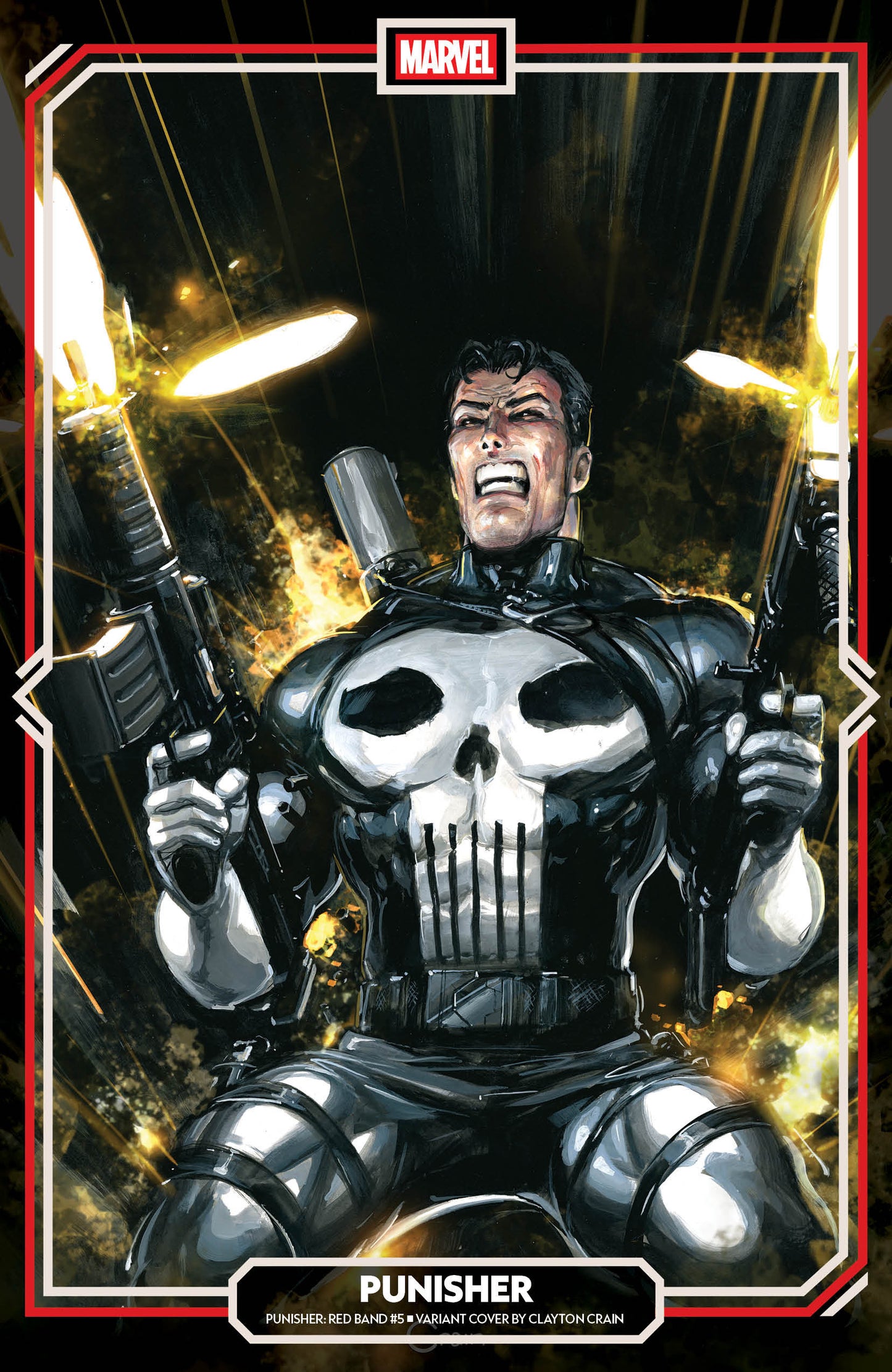 PUNISHER: RED BAND #5 CLAYTON CRAIN VARIANT [POLYBAGGED] ISBN: 75960621144900521 - Release Date: 1/28/26