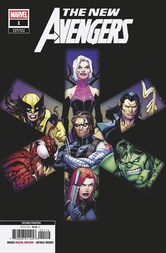 NEW AVENGERS #1 MARK BAGLEY 2ND PRINTING VARIANT - ISBN: 75960621145600112 - Release Date:  7/23/25