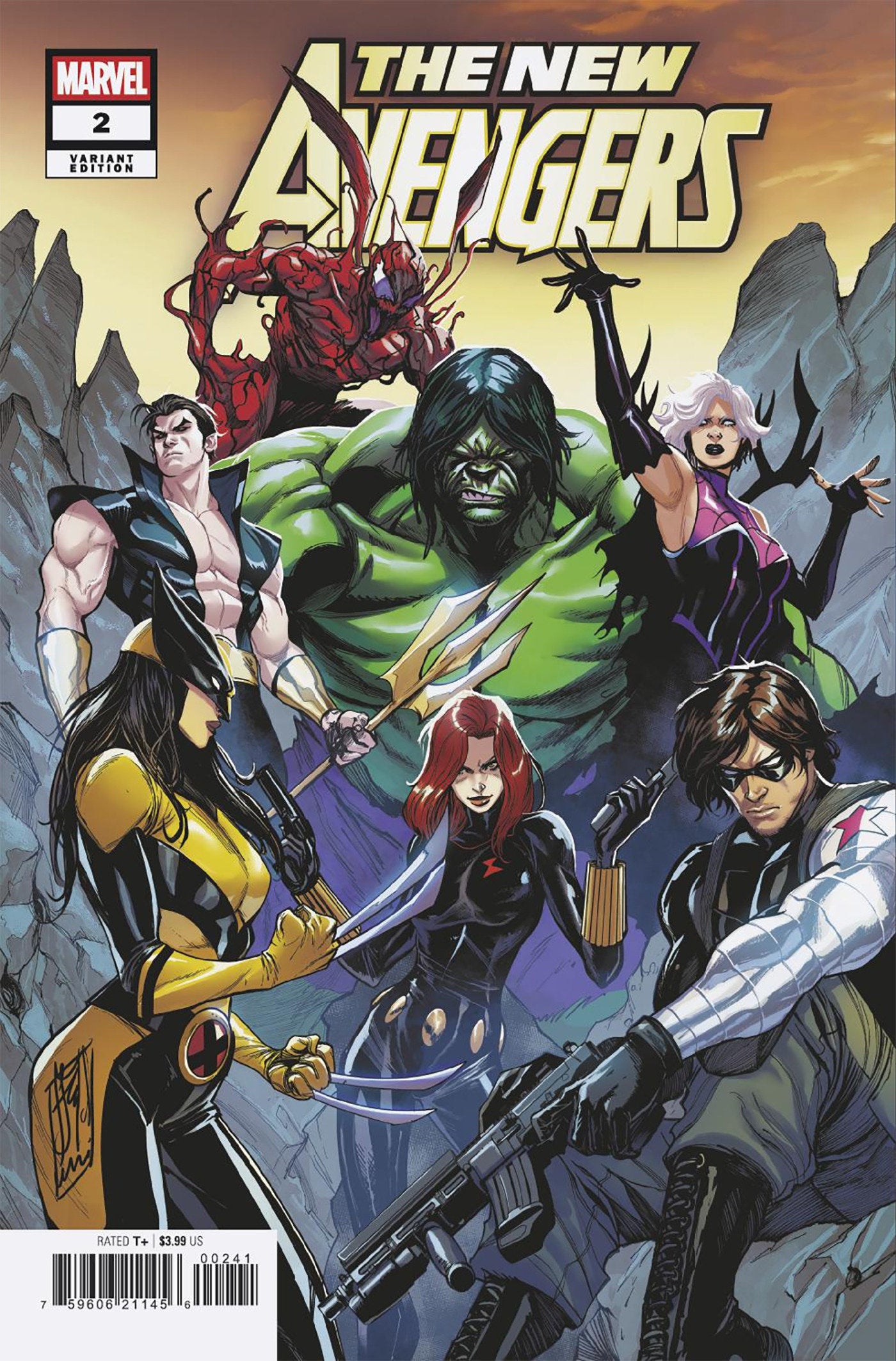 NEW AVENGERS #2 STEFANO CASELLI VARIANT - ISBN: 75960621145600241 - Release Date:  7/16/25
