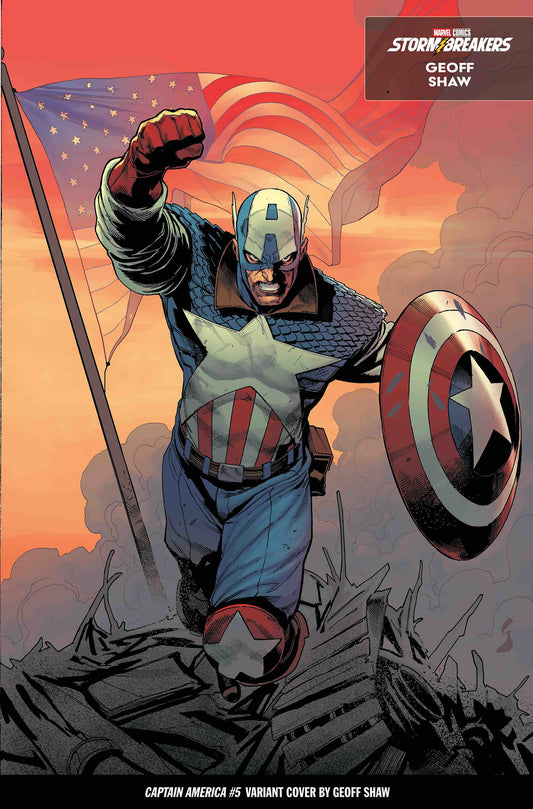 CAPTAIN AMERICA #5 GEOFF SHAW FROM THE CHAOS A COSTUME VARIANT ISBN: 75960621146300551 - Release Date: 11/19/25