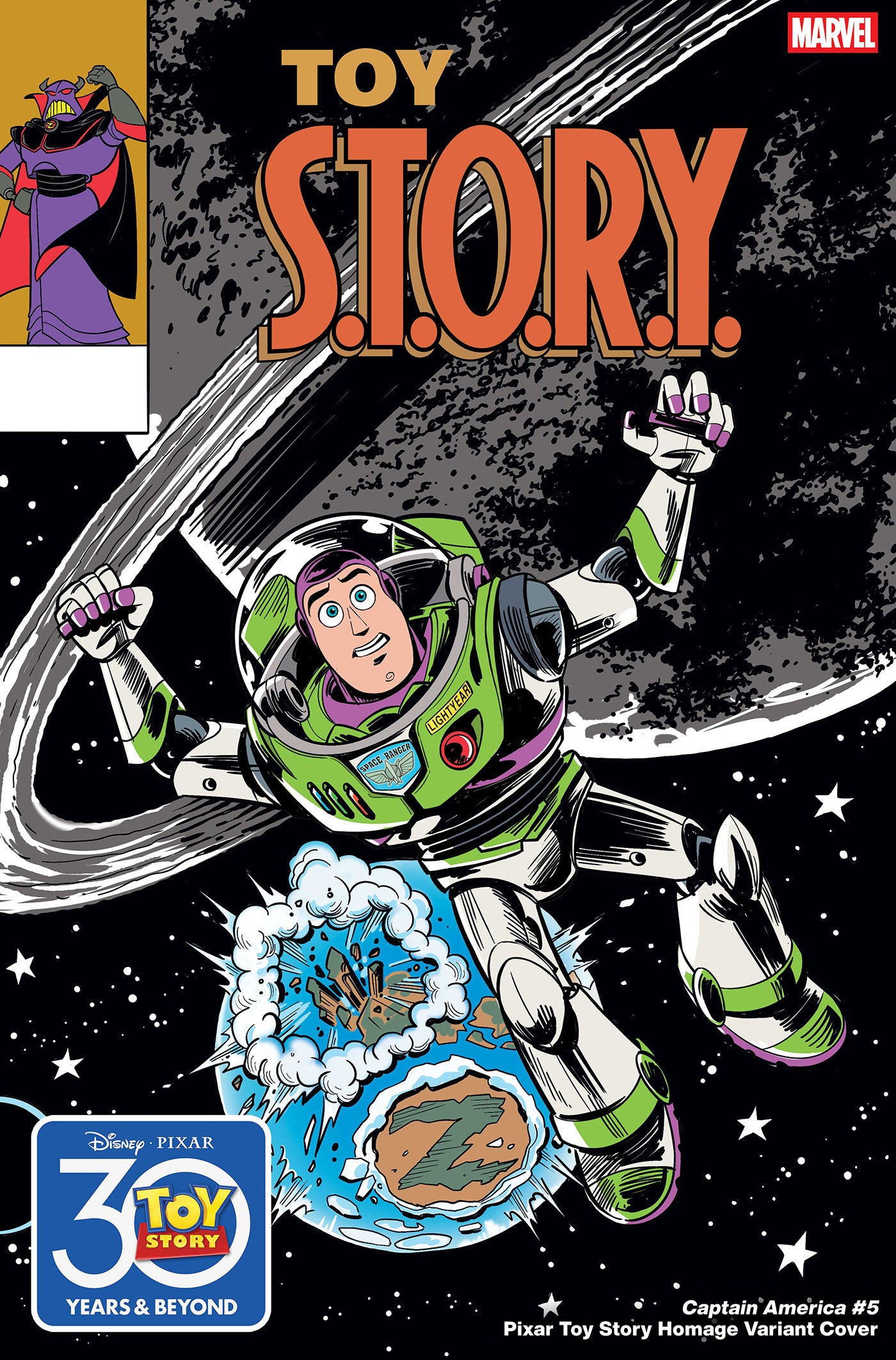 CAPTAIN AMERICA #5 MARCO FORCELLONI PIXAR TOY STORY HOMAGE VARIANT ISBN: 75960621146300571 - Release Date: 11/19/25