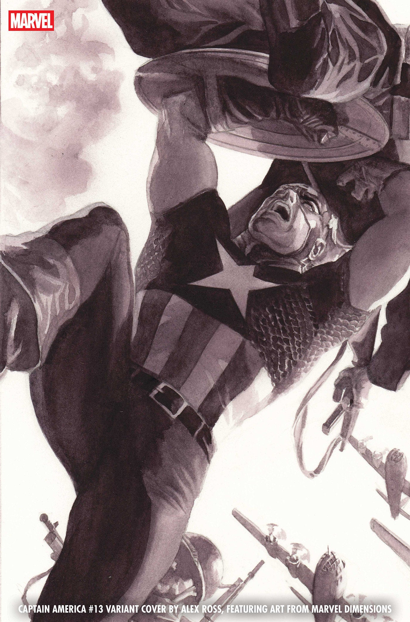 CAPTAIN AMERICA #13 ALEX ROSS MARVEL DIMENSIONS VARIANT [ARM] ISBN: 75960621146301331 - FOC DATE: 6/14/26  - Release Date: 7/15/26