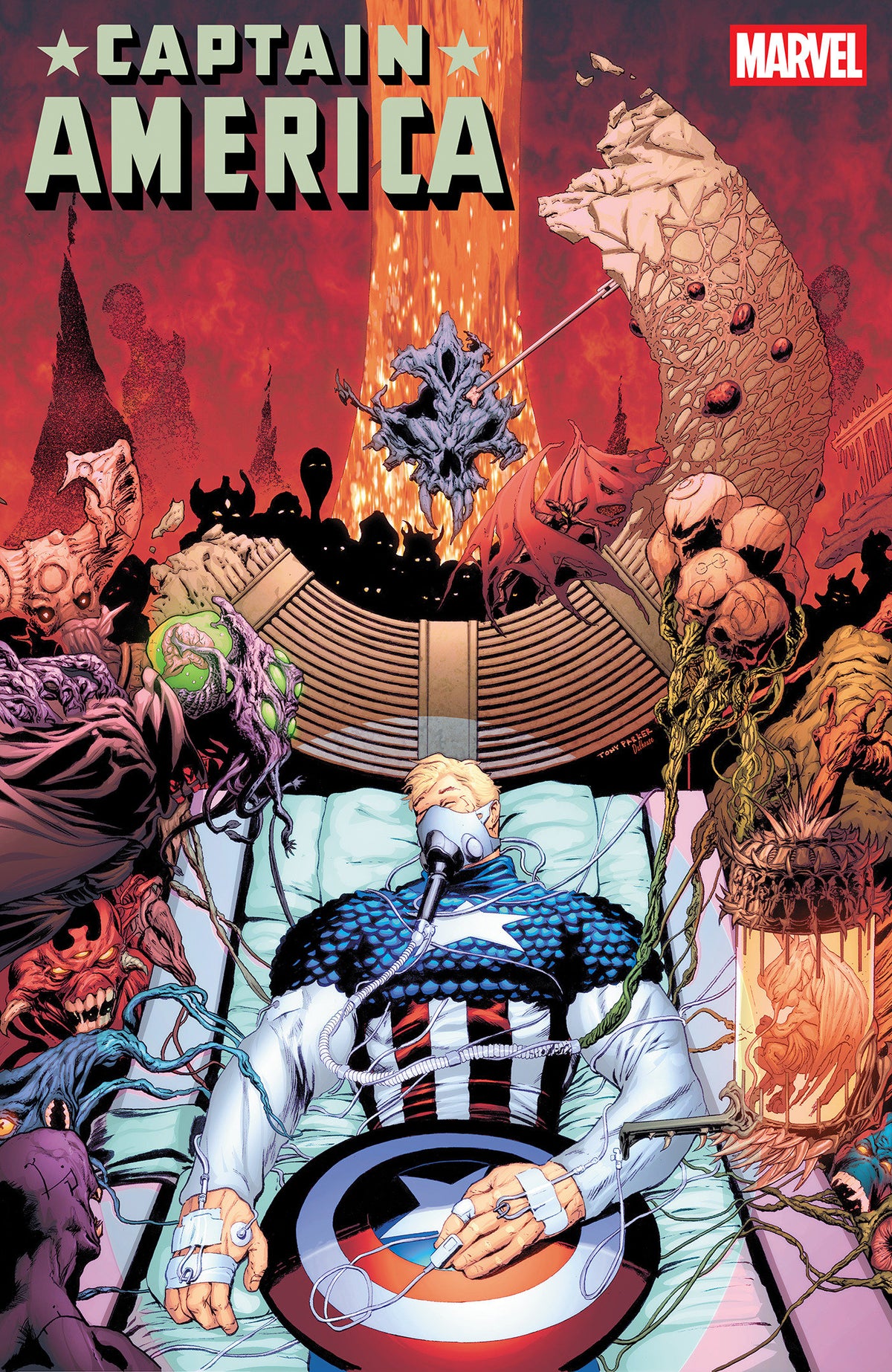 CAPTAIN AMERICA #16 TONY PARKER VARIANT ISBN: 75960621146301641 - FOC DATE: 9/27/26  - Release Date: 10/28/26