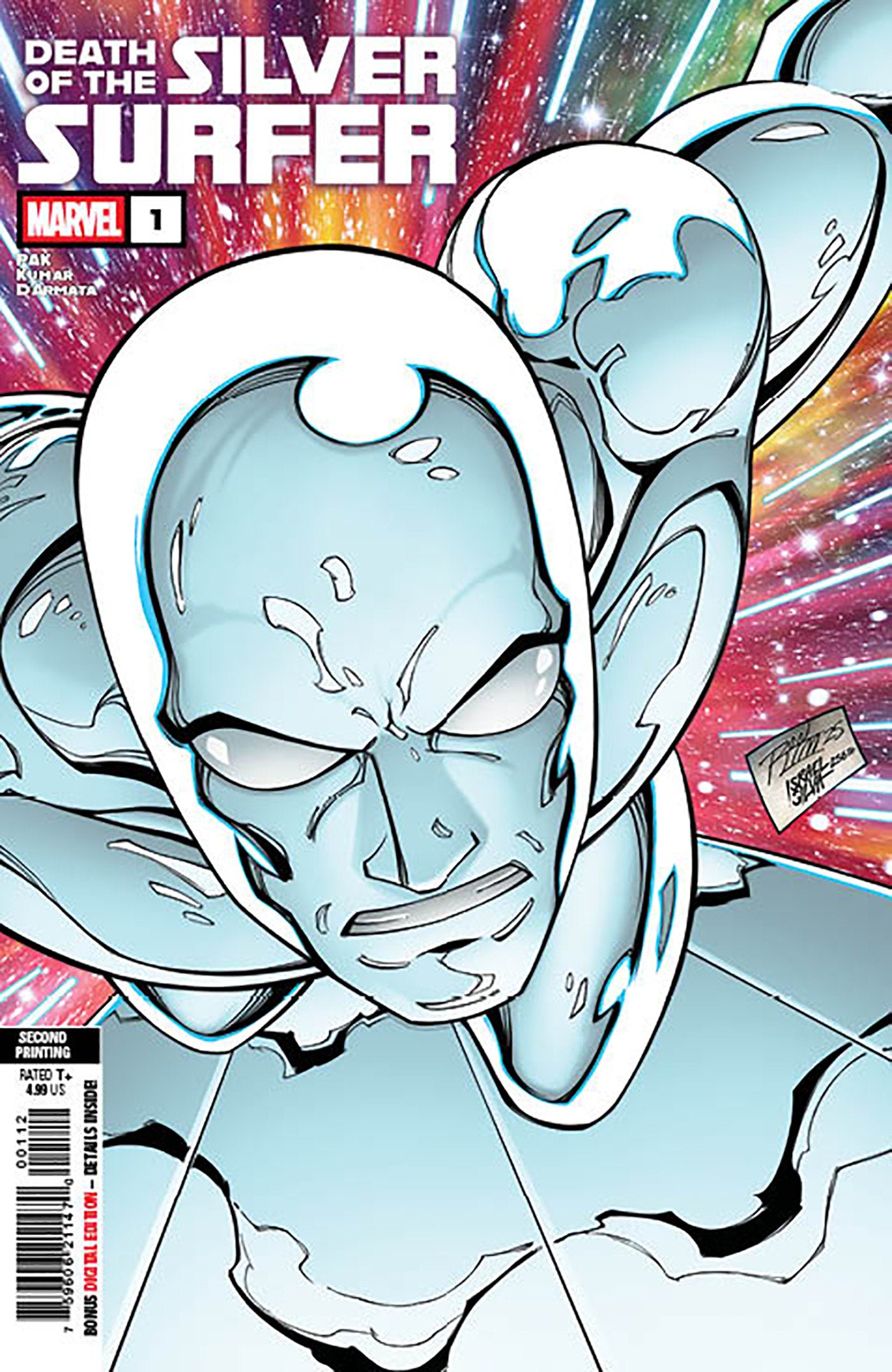 DEATH OF THE SILVER SURFER #1 RON LIM 2ND PRINTING VARIANT - ISBN: 75960621147000112 - Release Date:  7/23/25